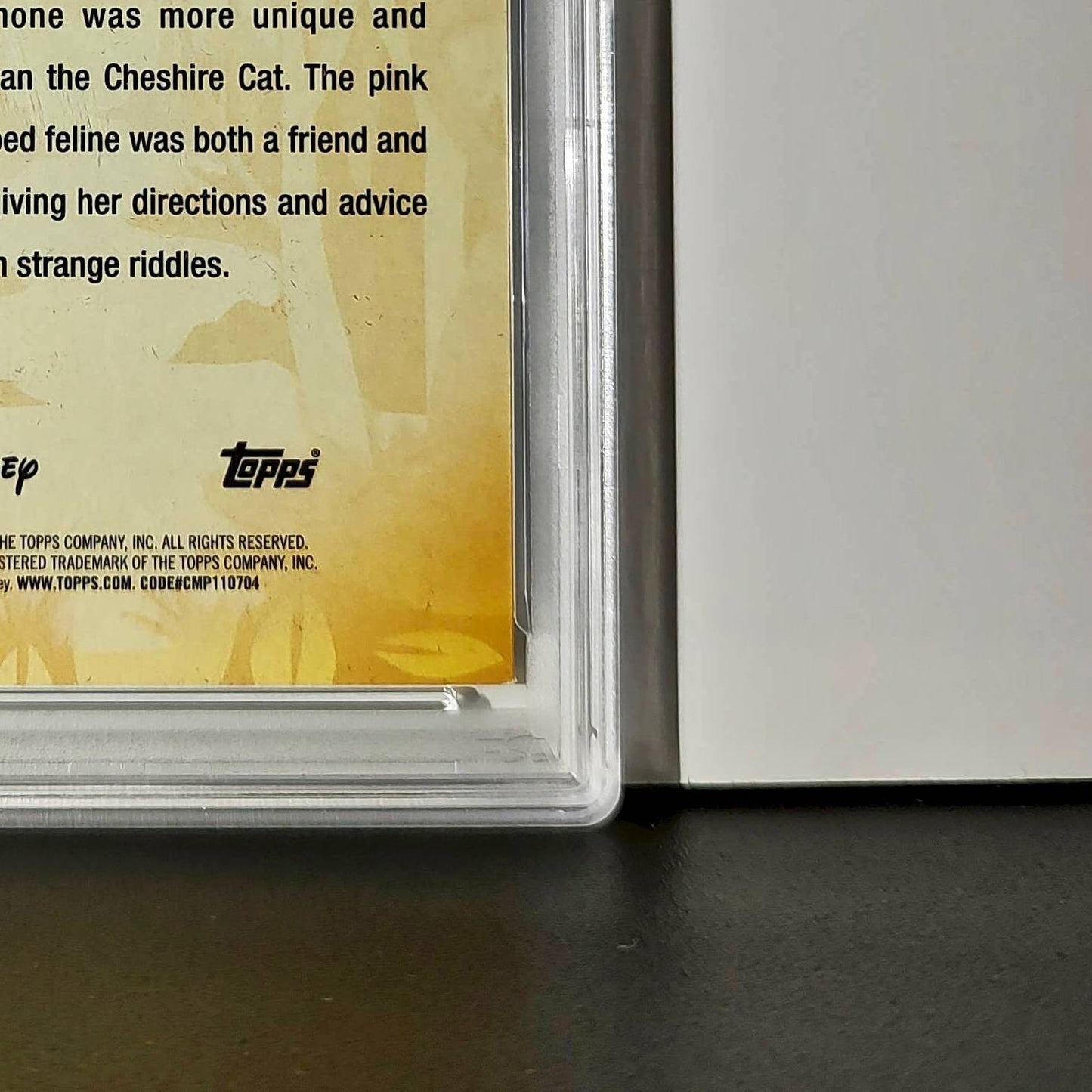 Cheshire Cat 2025 Topps Disney #FF-6 Furry Friends Card PSA 8