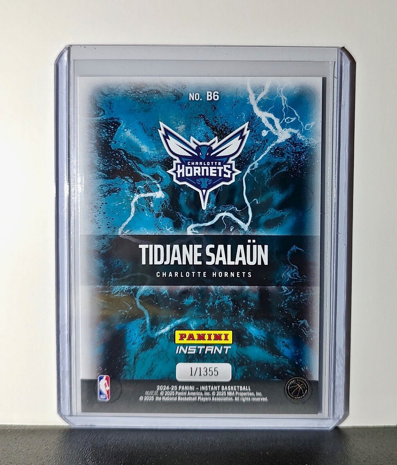 Tidjane Salaun Rookie 2024-25 Panini NBA #6 Breakaway Card Hornets 1/1355