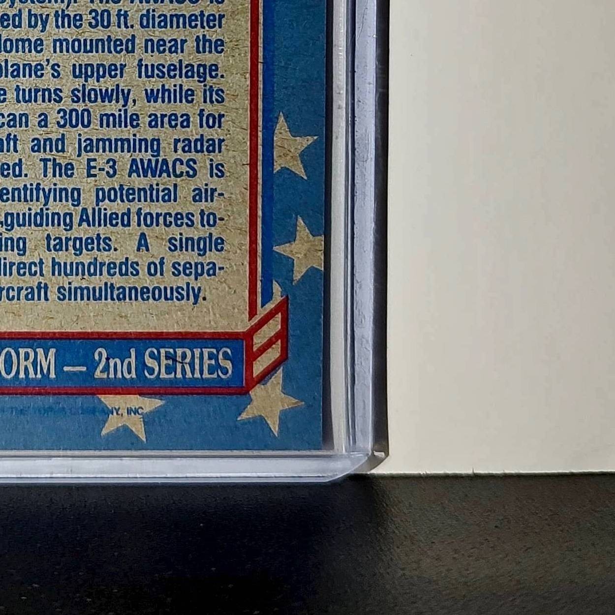 E-3 AWACS 1991 Topps Desert Storm #139 Card