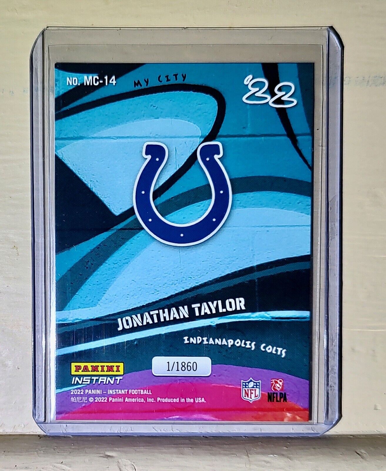 Jonathan Taylor 2022 Panini NFL MyCity #14 Football Card 1/1860