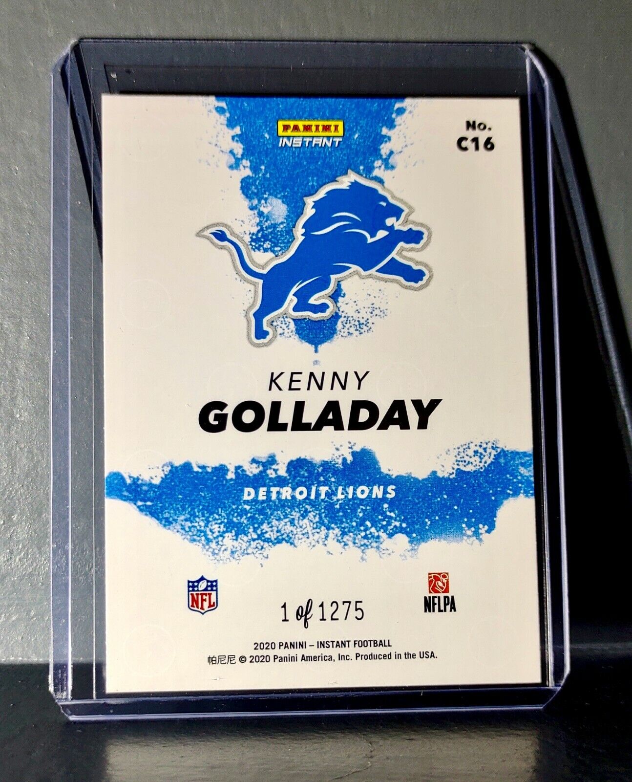 Kenny Golladay 2020 Panini NFL Instant My City #16 Football Card 1 of 1275