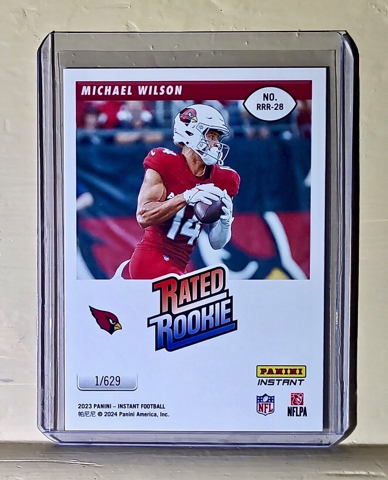 Michael Wilson 2023 Panini NFL Rated Rookie Retro #28 Card Cardinals 1/629