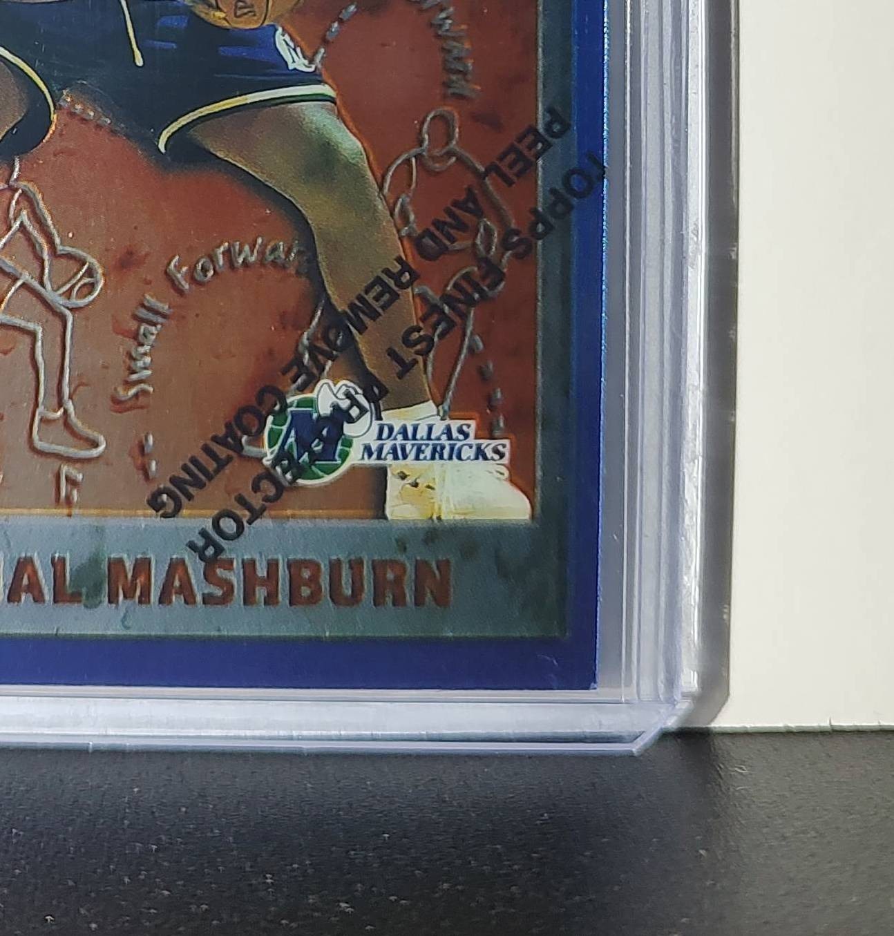 Jamal Mashburn 1995-96 Topps Finest NBA #214 Card Mavericks