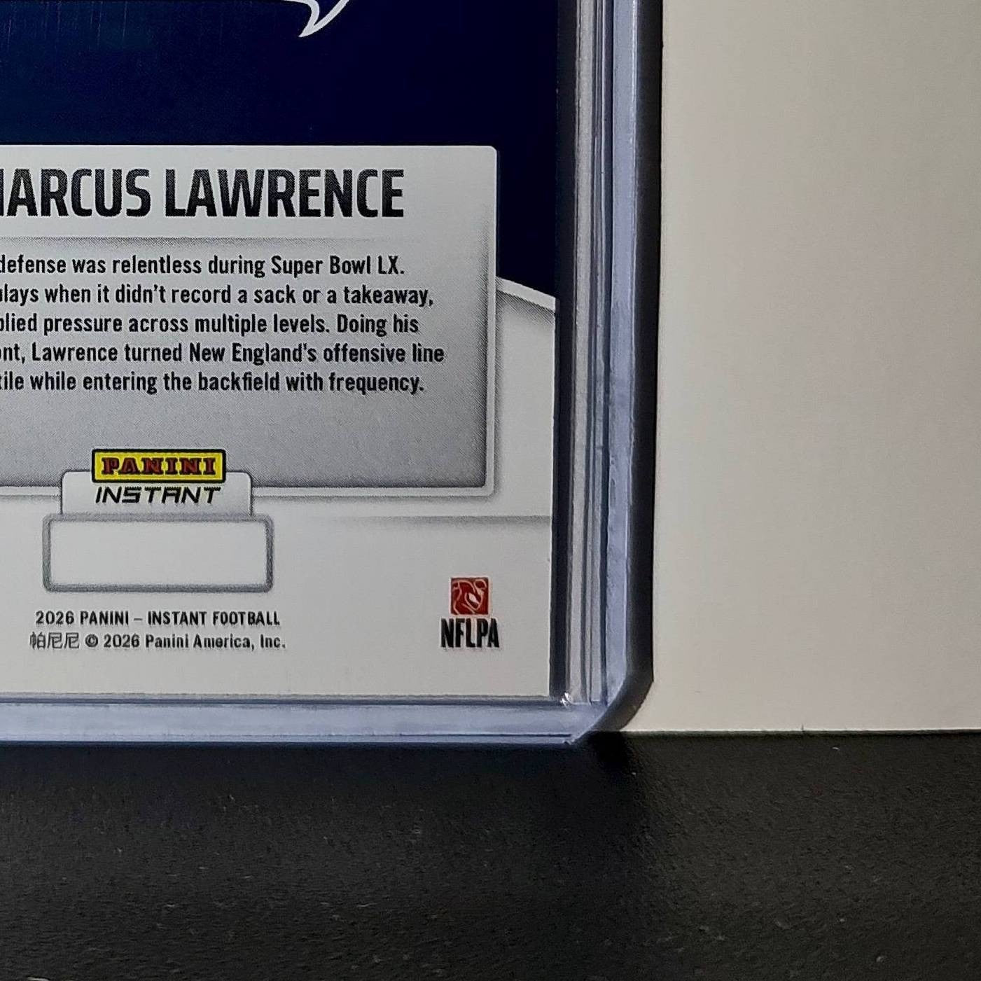 DeMarus Lawrence 2026 Panini NFL Super Bowl LIX Champions #19 Seattle Seahawks