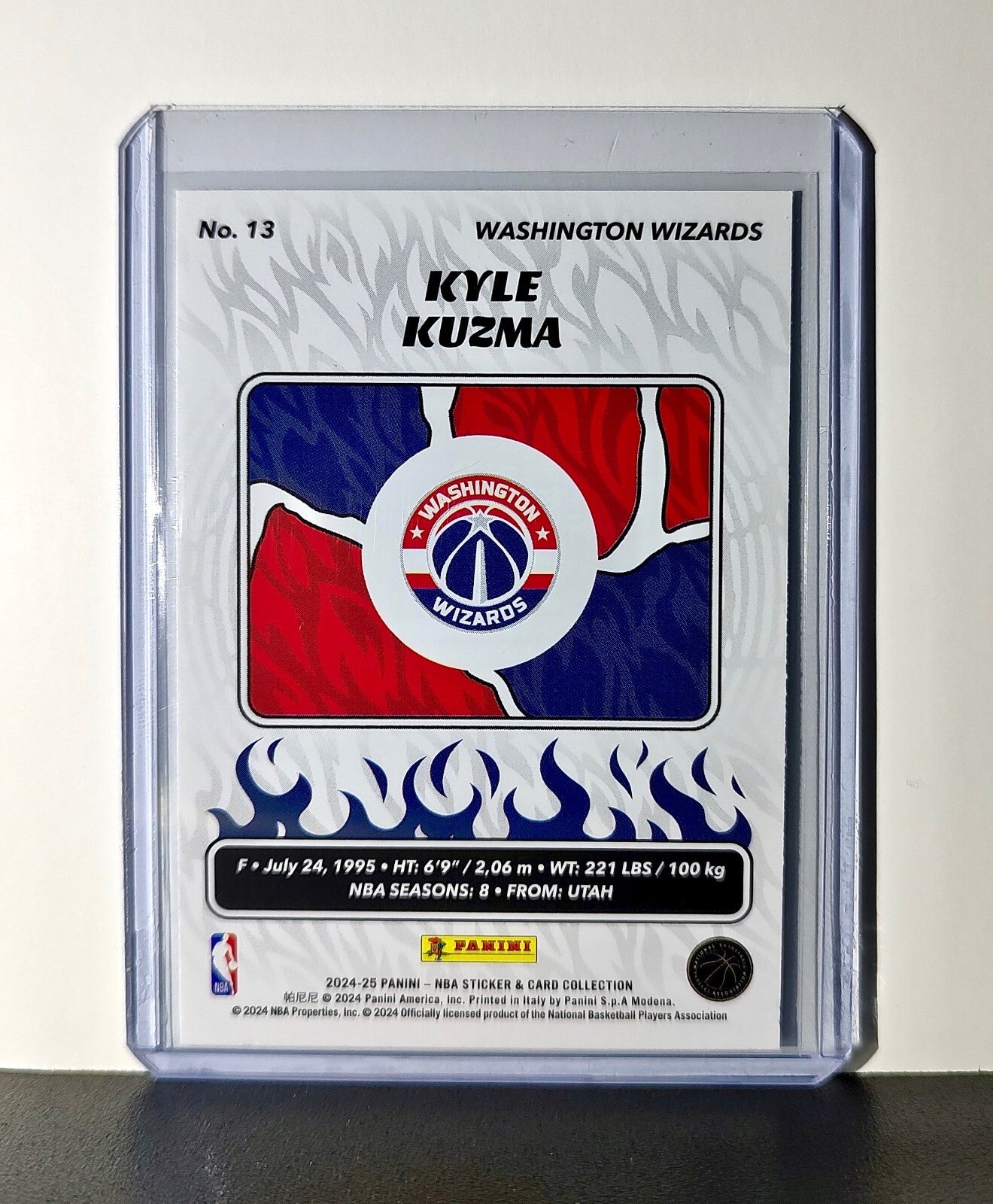Kyle Kuzma 2024-25 Panini NBA #13 Sticker Card Washington Wizards