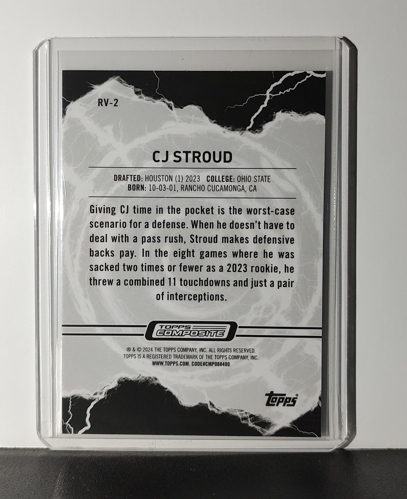 CJ Stroud Rookie 2023 Topps Resurgence Voltaic NFL #RV-2 Card Houston Texans