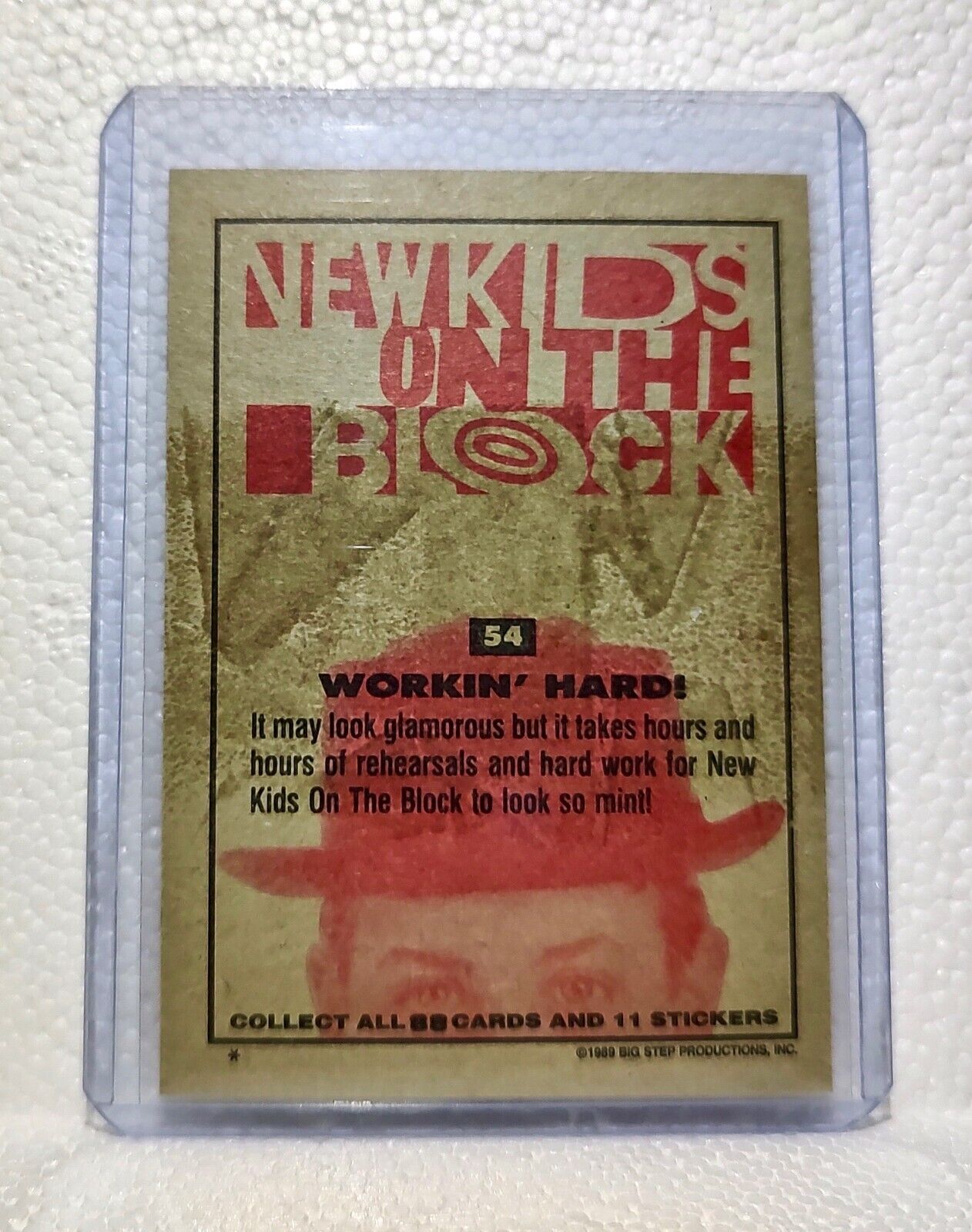 Workin' Hard! 1989 New Kids on the Block #54 Trading Card