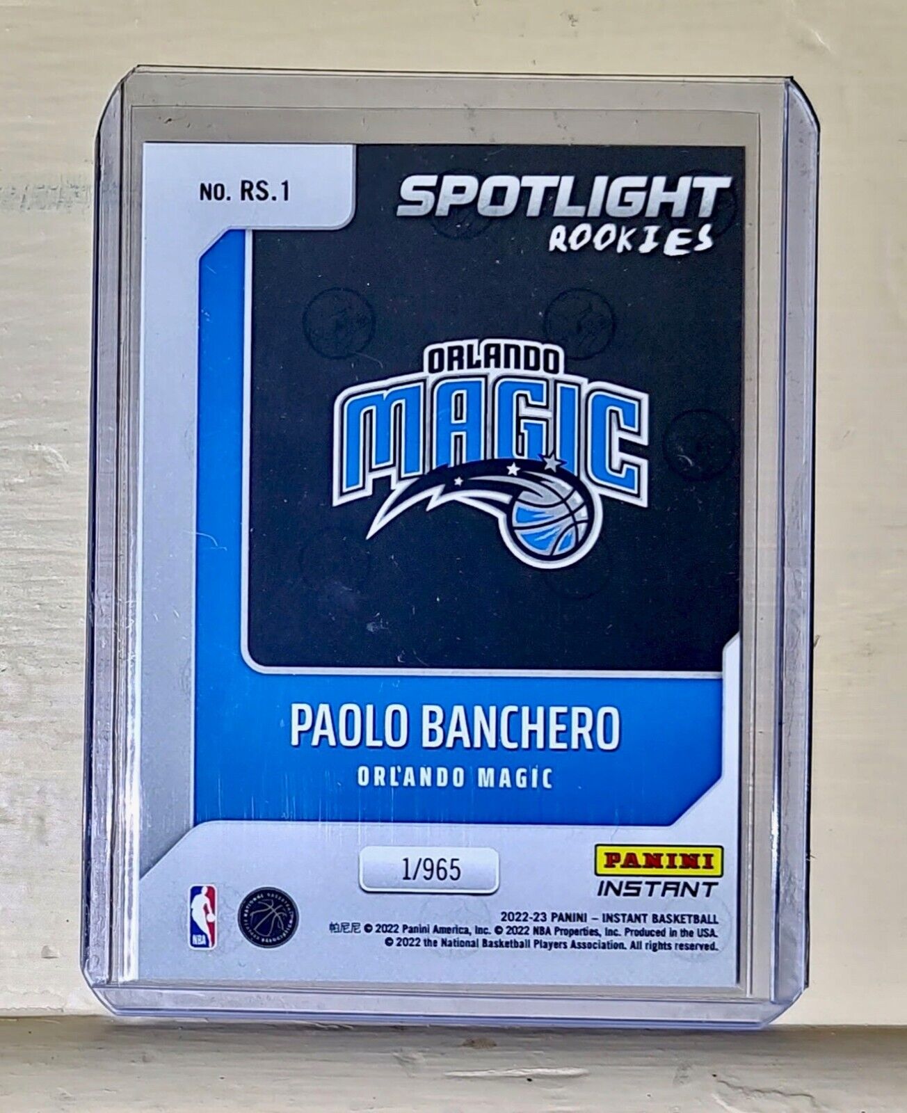 Paolo Banchero 2022-23 Panini NBA #1 Spotlight Rookies Card 1/965