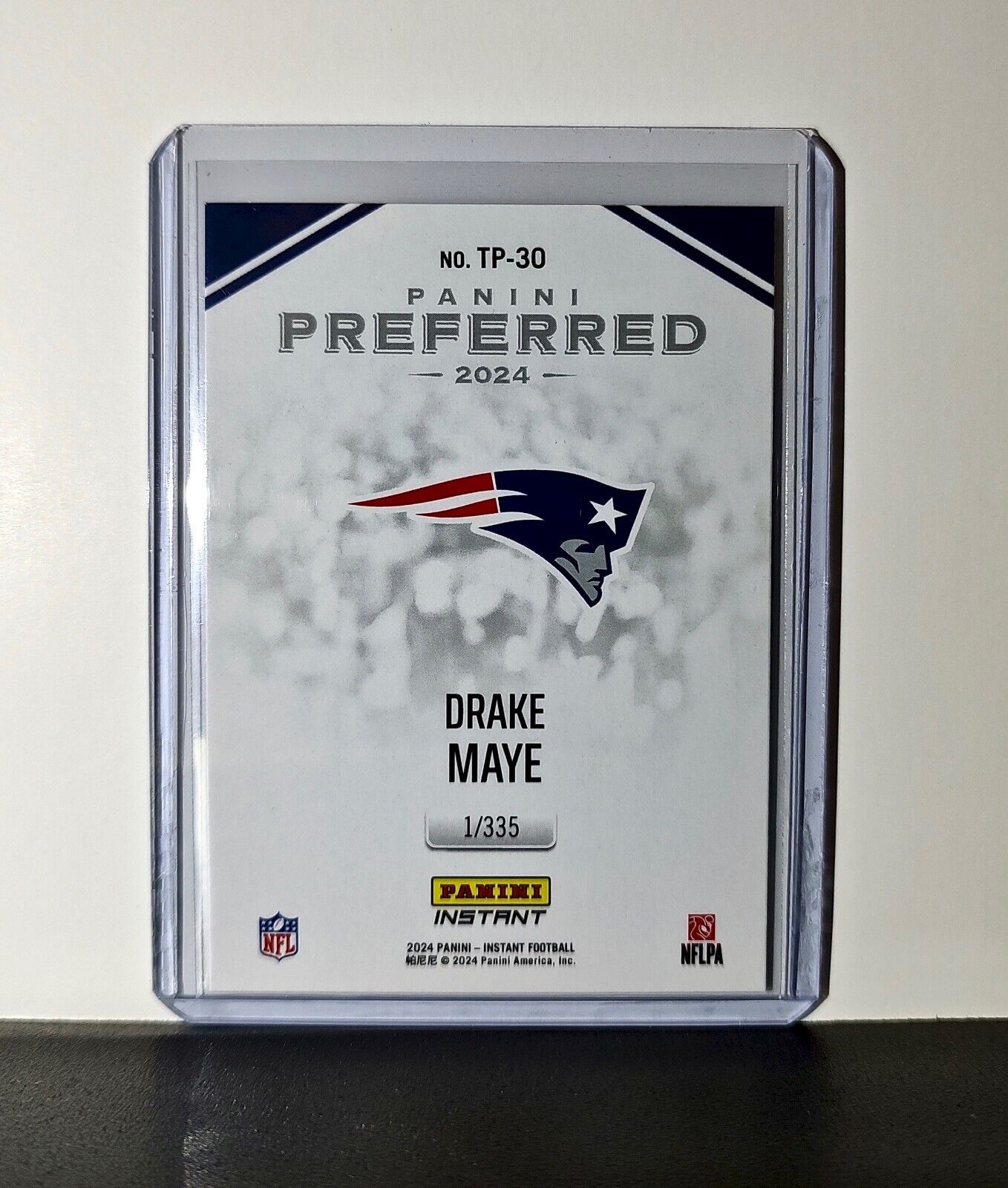 Drake Maye 2024 Panini Preferred NFL #30 Rookie Card NE Patriots 1/335