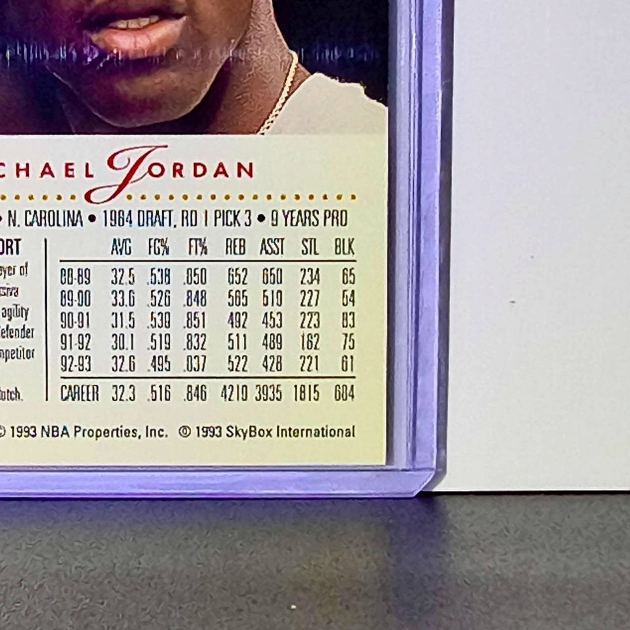 Michael Jordan 1993-94 Skybox #45 Basketball Card Chicago Bulls