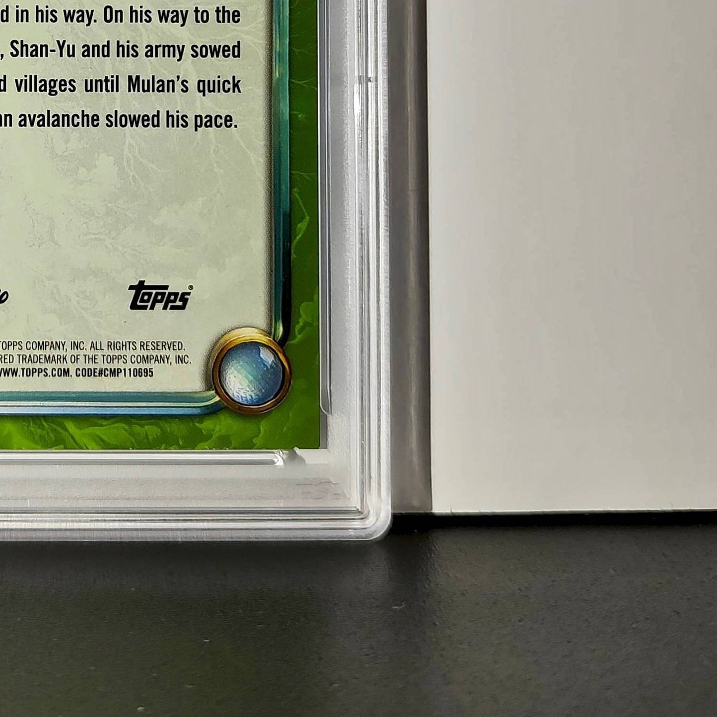 Shan-Yu 2025 Topps Disney Wonder #180 Card Mulan PSA 9