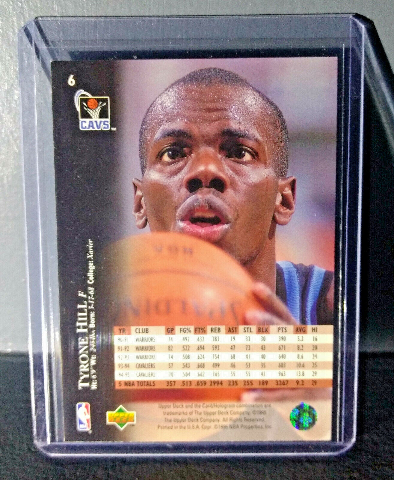 1995-96 Upper Deck Tyrone Hill #6 Basketball Card