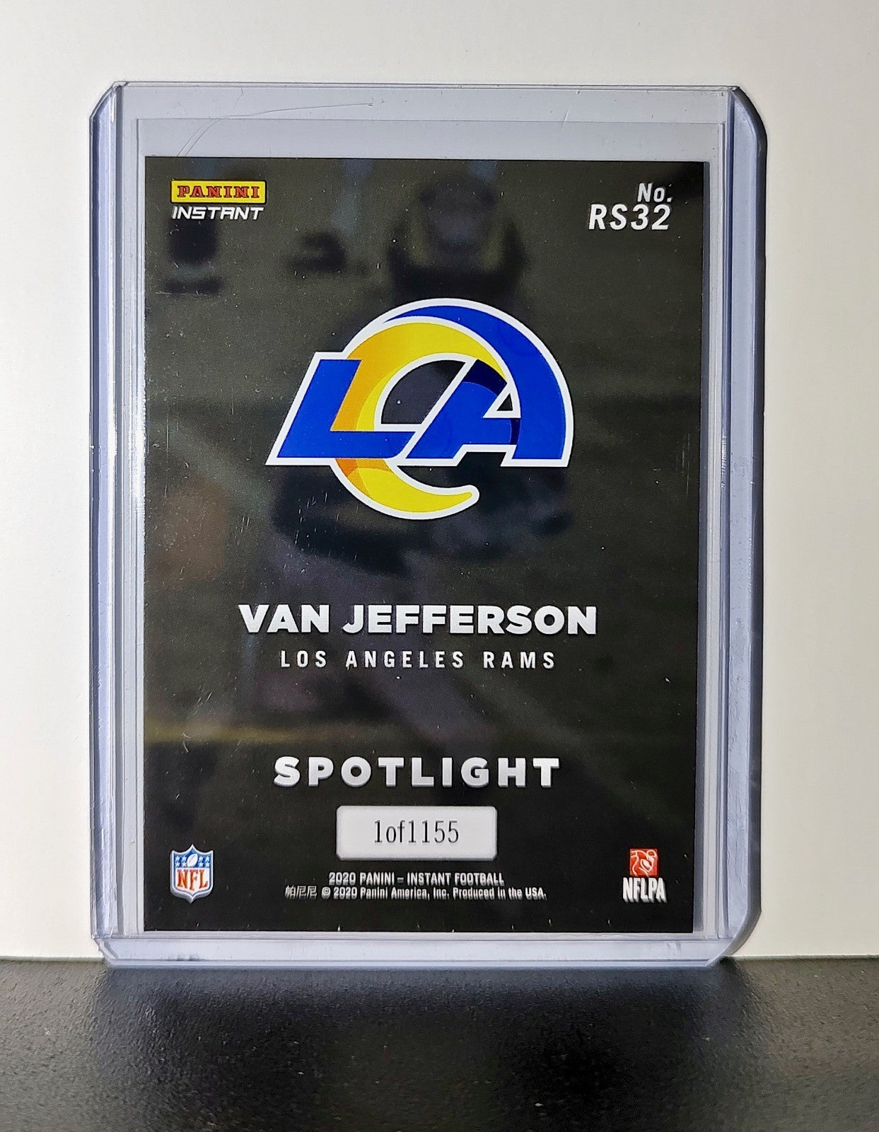 Van Jefferson Rookie 2020 Panini NFL #32 Rookie Spotlight Card Los Angeles Rams