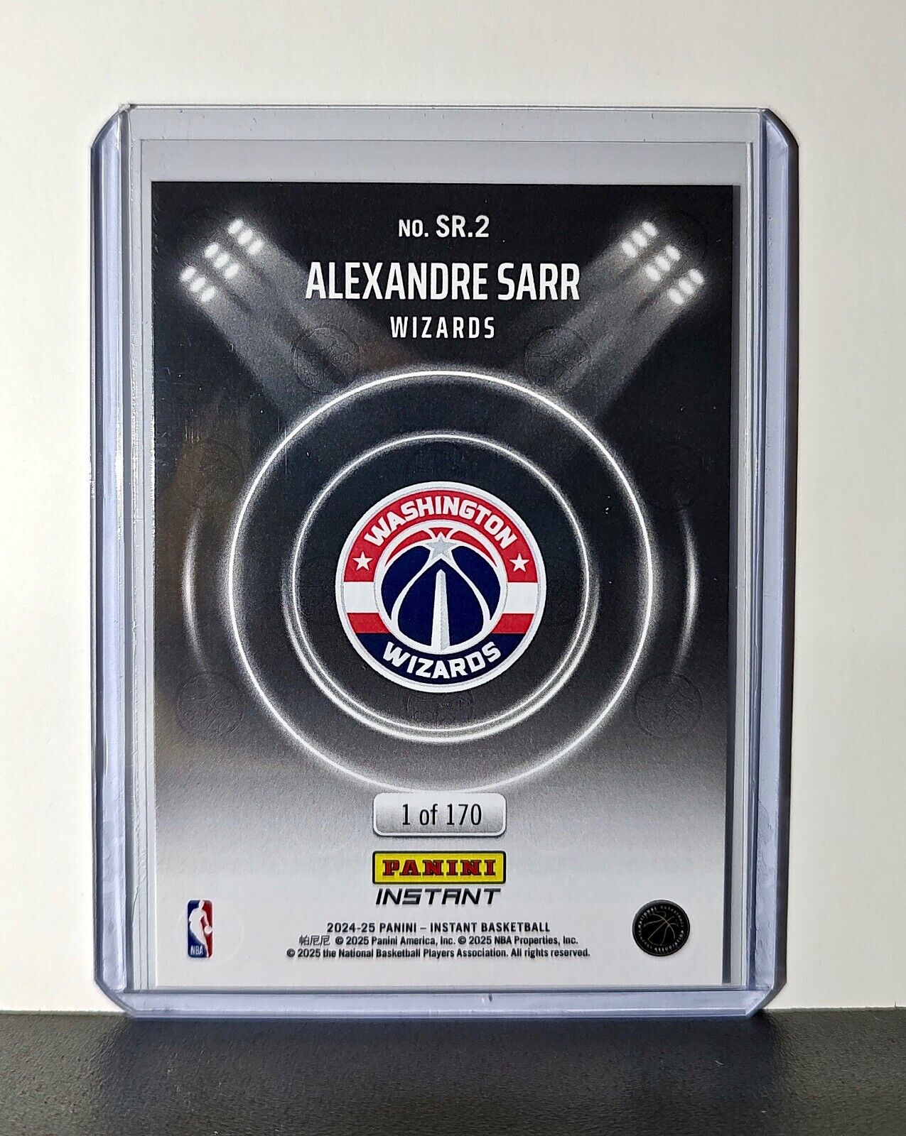 Alexandre Sarr Rookie 2024-25 Panini Spotlight Rookies NBA #2 Wizards 1 of 170
