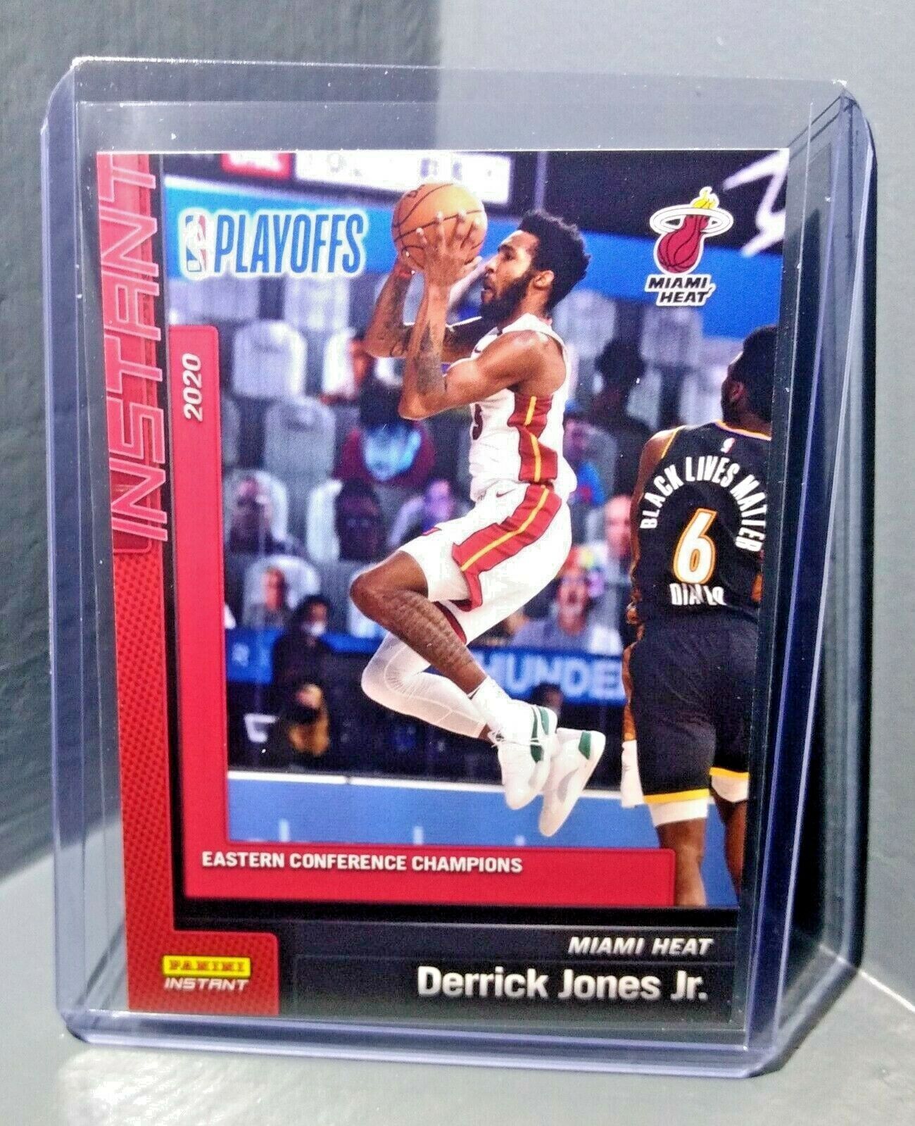 rare panini basketball cards Derrick Jones Jr 2019-2020 Panini NBA Instant Heat #258 Basketball Card 1 of 303