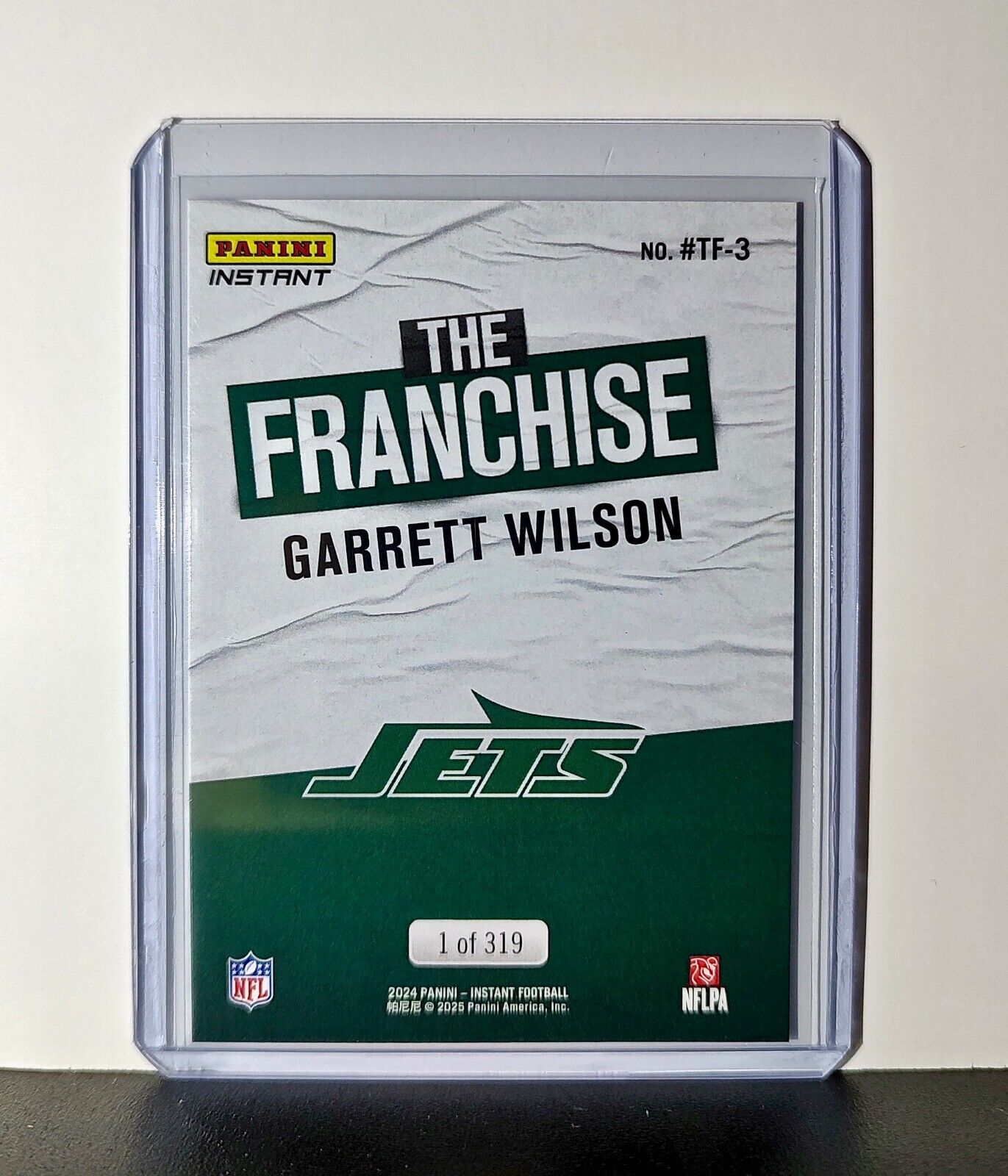 Garrett Wilson 2024 Panini The Franchise NFL #3 Football Card Jets 1 of 319