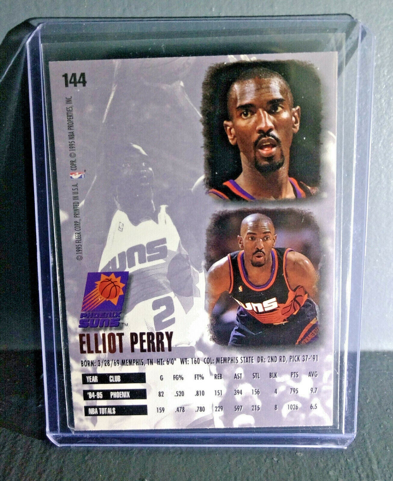 1995-96 Elliot Perry Fleer Ultra #144 Basketball Card