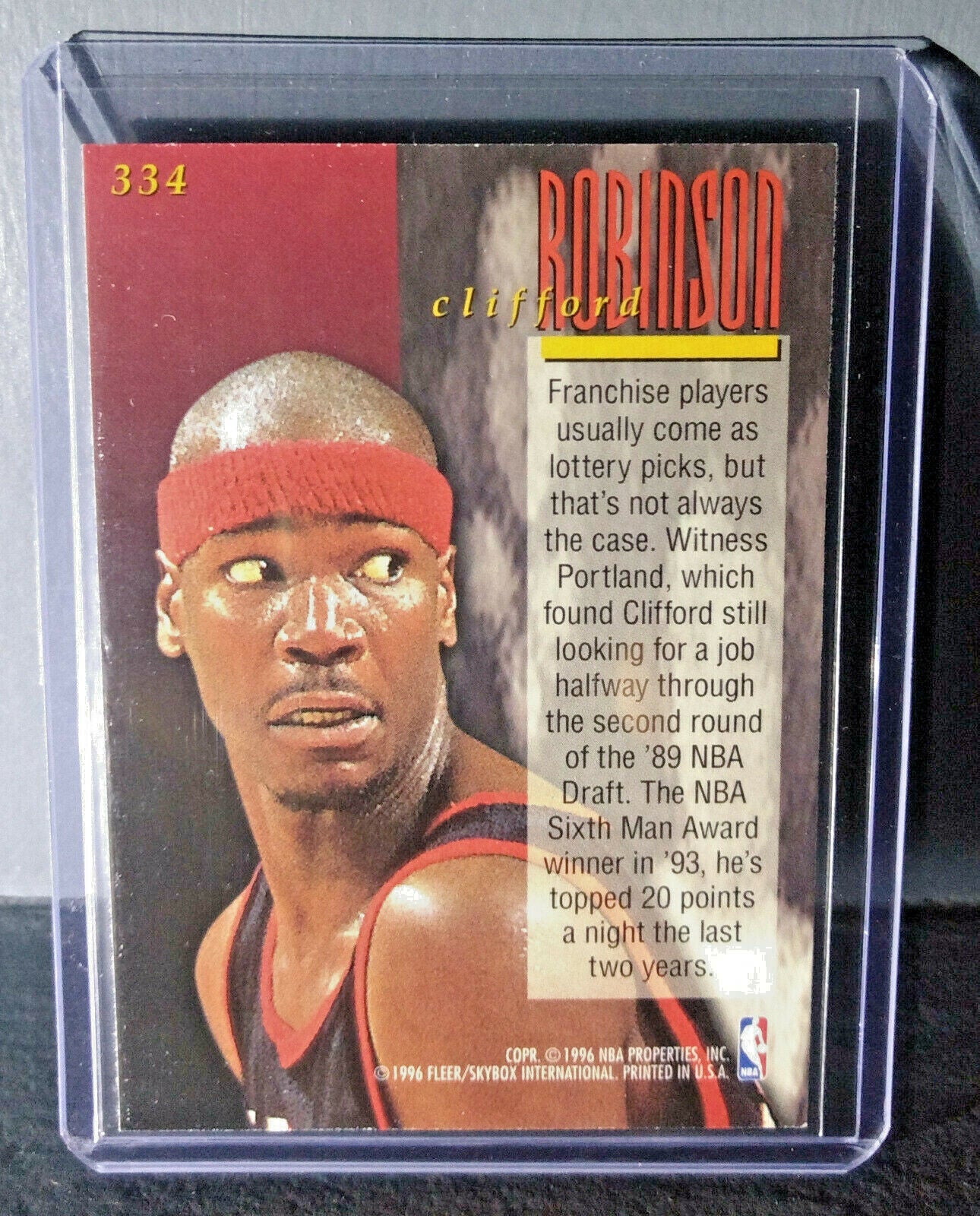 1995-96 Clifford Robinson #334 Ultra Encore Basketball Card