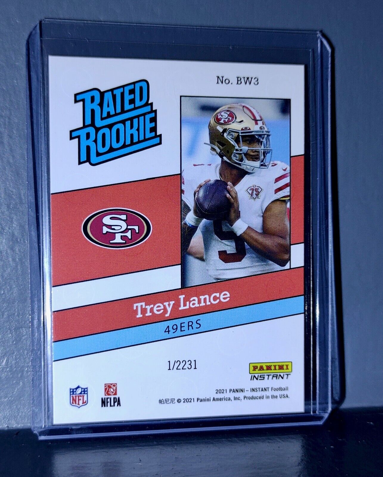 Trey Lance 2021 Panini NFL Rated Rookie Retro #3 Rookie Card 1/2231