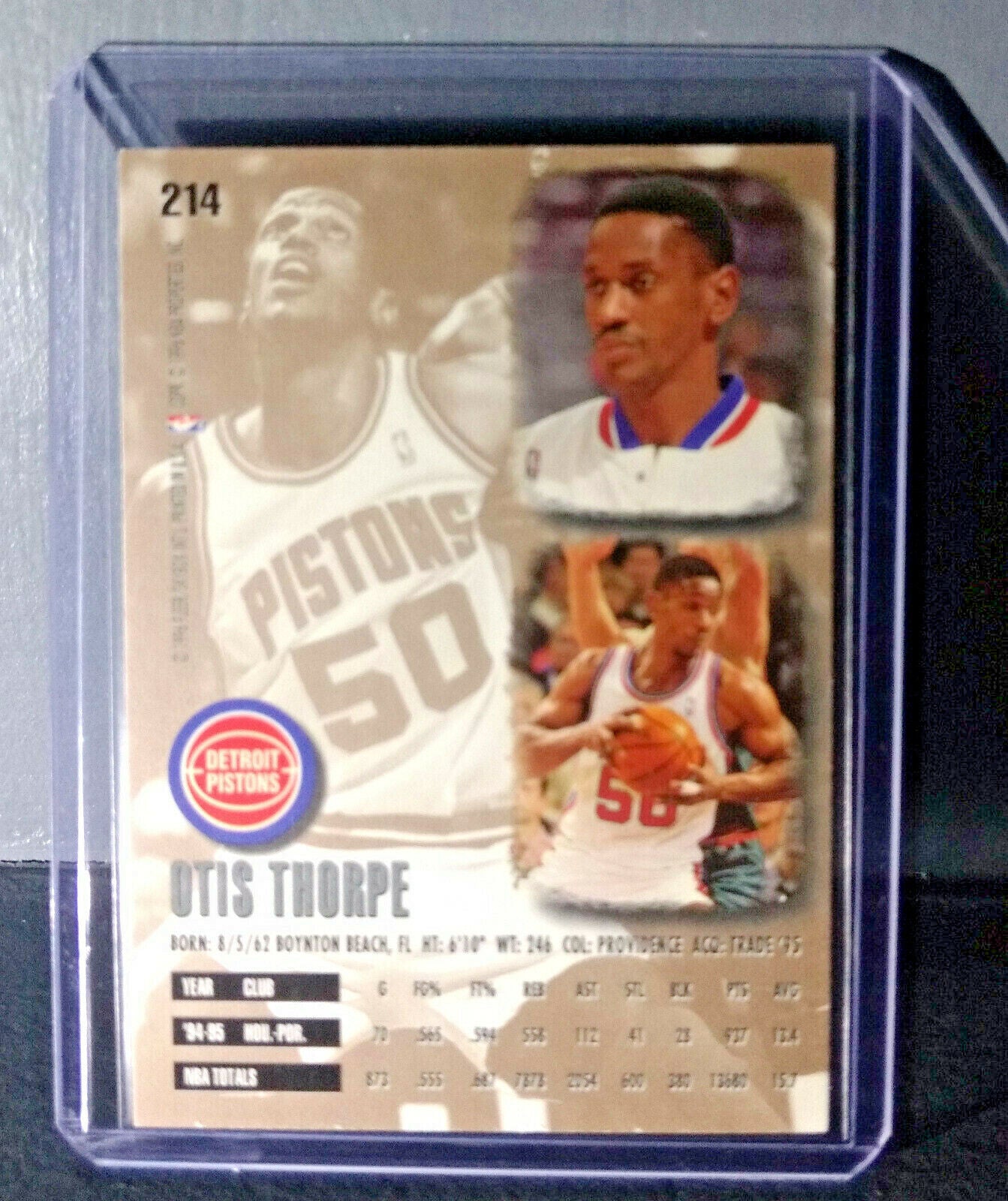 1995-96 Otis Thorpe #214 Basketball Card