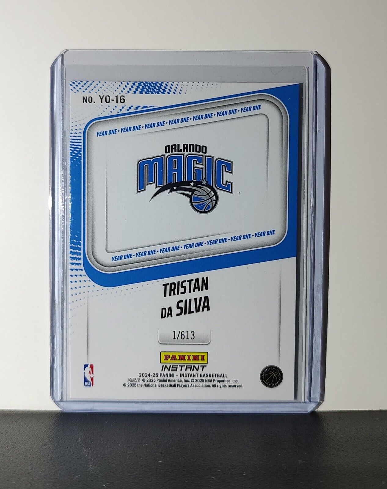 Tristan da Silva Rookie Card 2024-25 Panini Year One #16 Orlando Magic 1/613