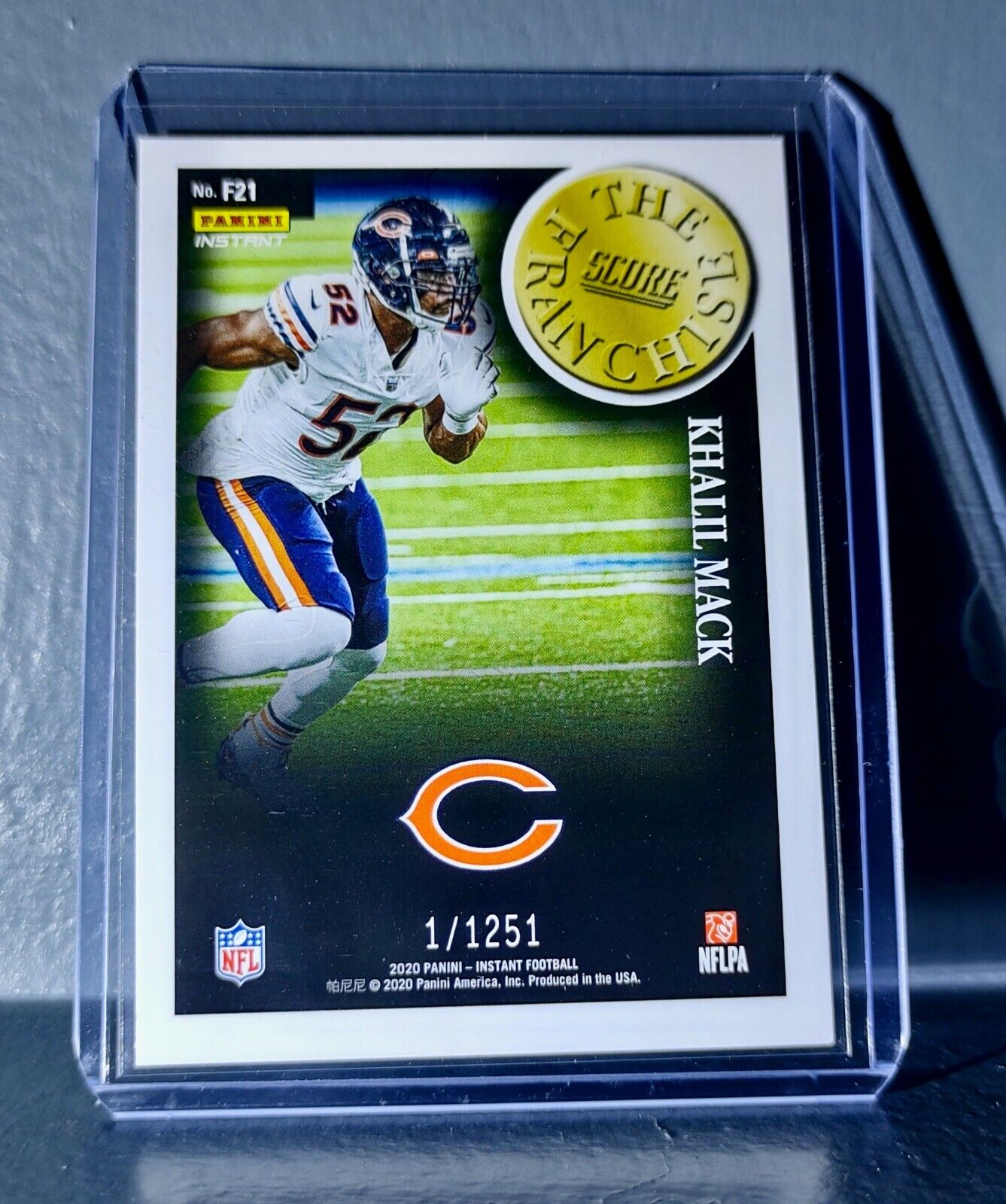 Khalil Mack 2020 Panini NFL Instant Score The Franchise #21 Card 1/1251