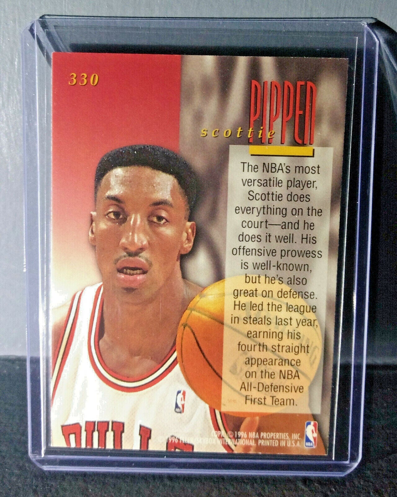 1995-96 Scottie Pippen #330 Ultra Encore Basketball Card