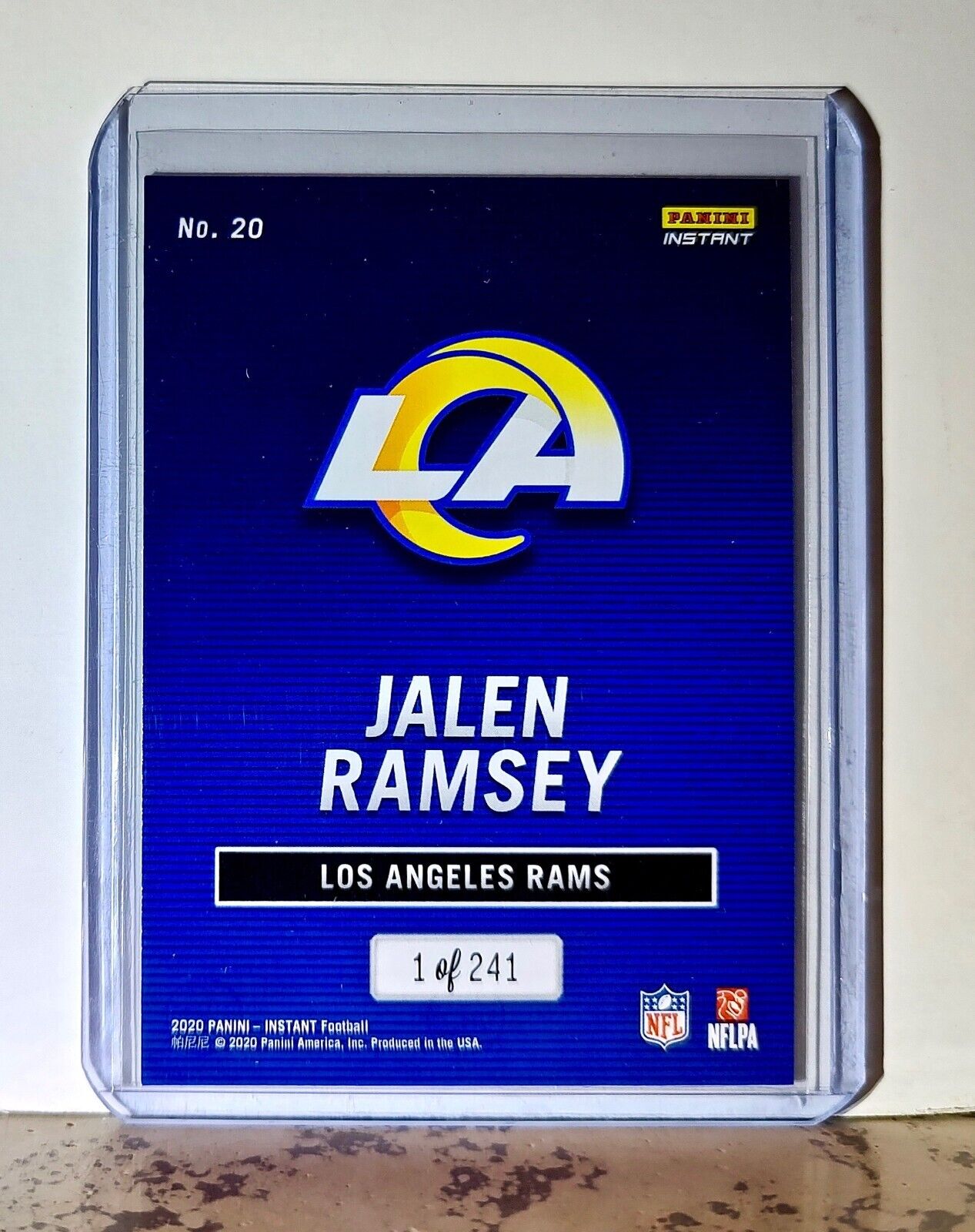 Jalen Ramsey 2020 Panini All-Pro NFL #20 Football Card 1/241 Los Angeles Rams