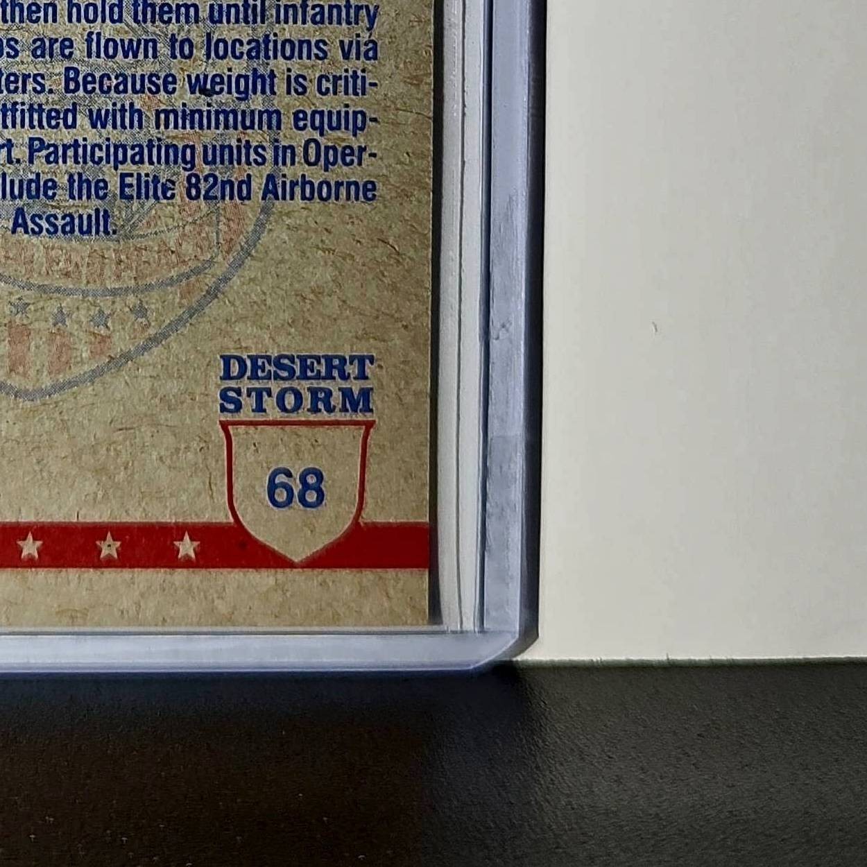 Airborne Unit 1991 Topps Desert Storm #68 Card