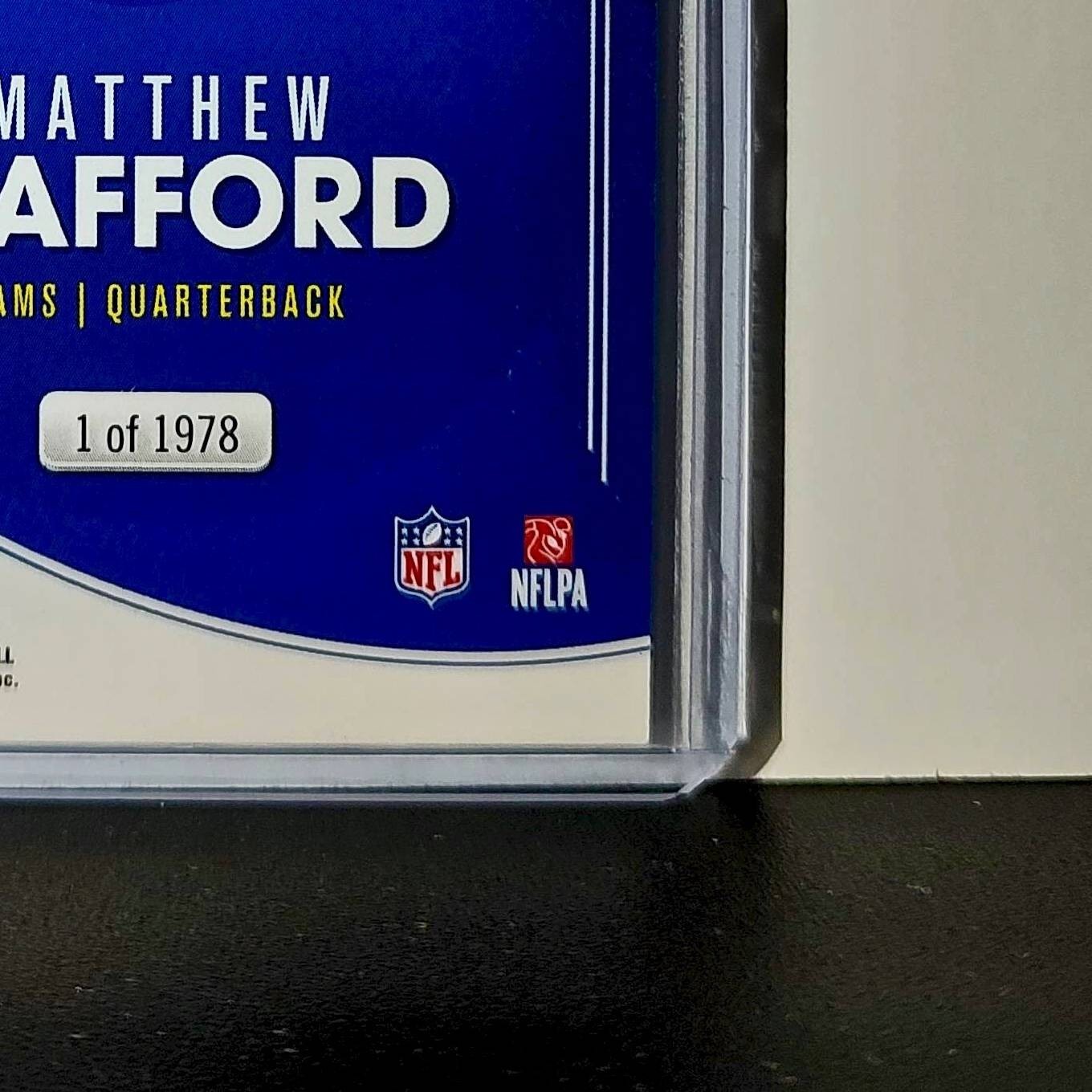 Matthew Stafford 2025 Panini NFL MVP Football Card Las Angeles Rams 1 of 1978