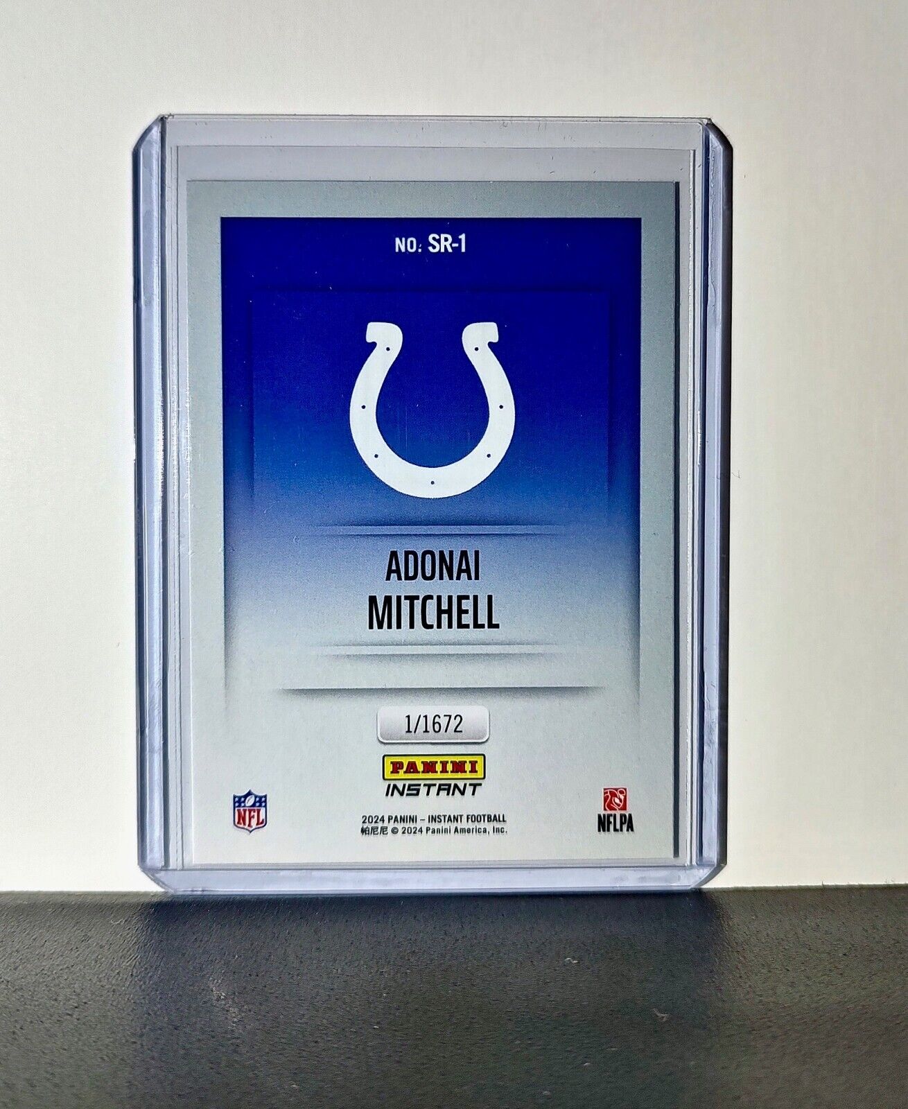 Adonai Mitchell 2024 Panini NFL #1 Studio Rookies Card Indianapolis Colts 1/1672