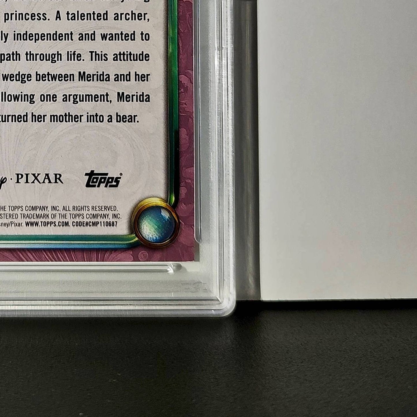 Merida 2025 Topps Disney Cartoon Princess #161 Card Brave PSA 9