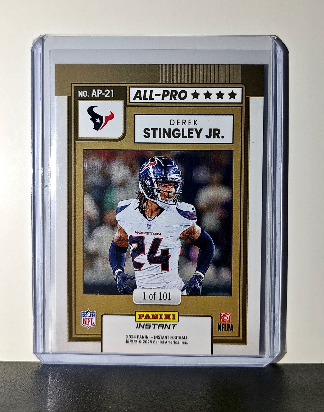 Derek Stingley Jr. 2024 All-Pro Panini NFL #21 Football Card Texans 1 of 101