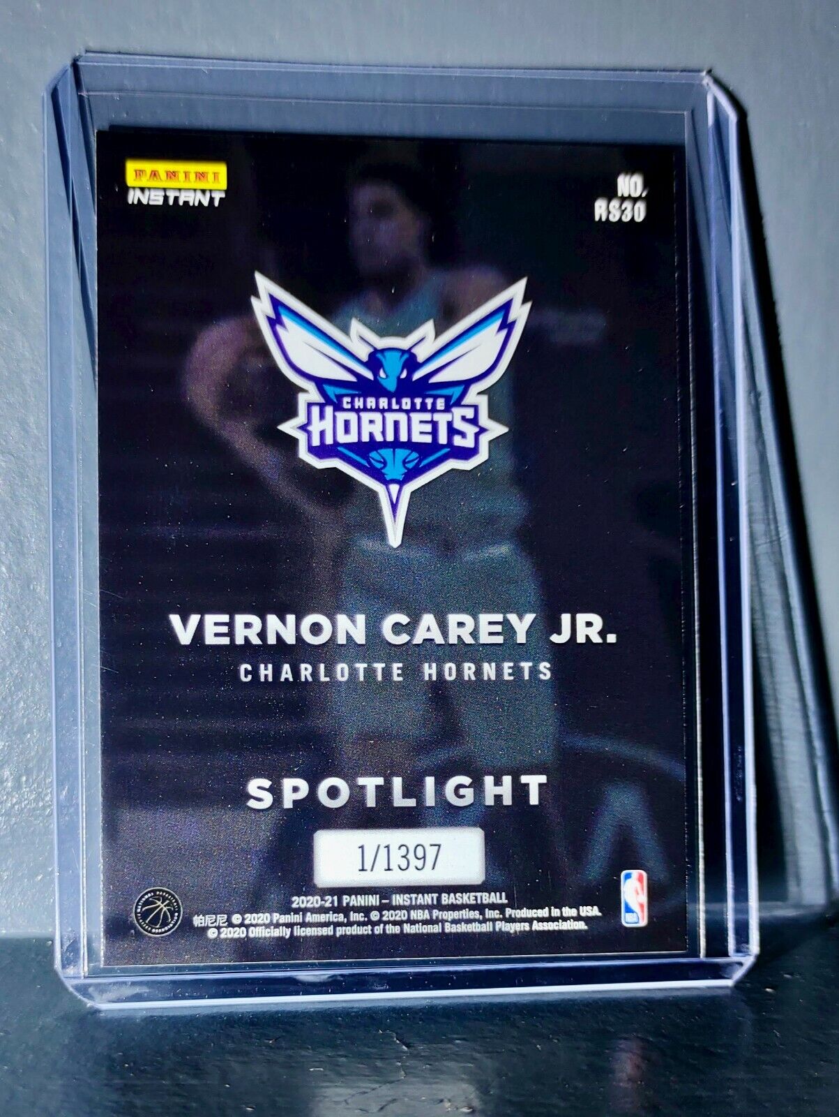Vernon Carey Jr. Rookie Spotlight 2020-21 Panini NBA #30 Card 1 of 1397