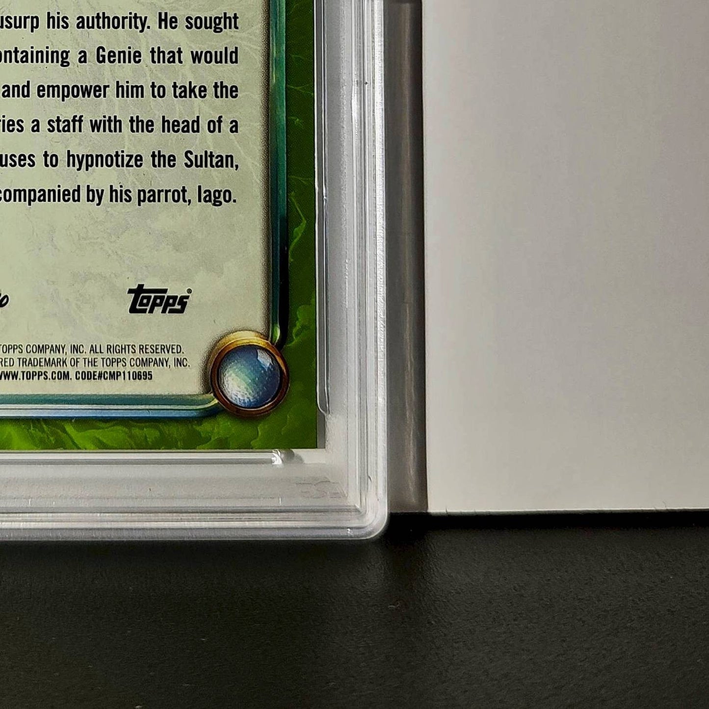 Jafar 2025 Topps Disney Wonder #178 Card Aladdin PSA 10
