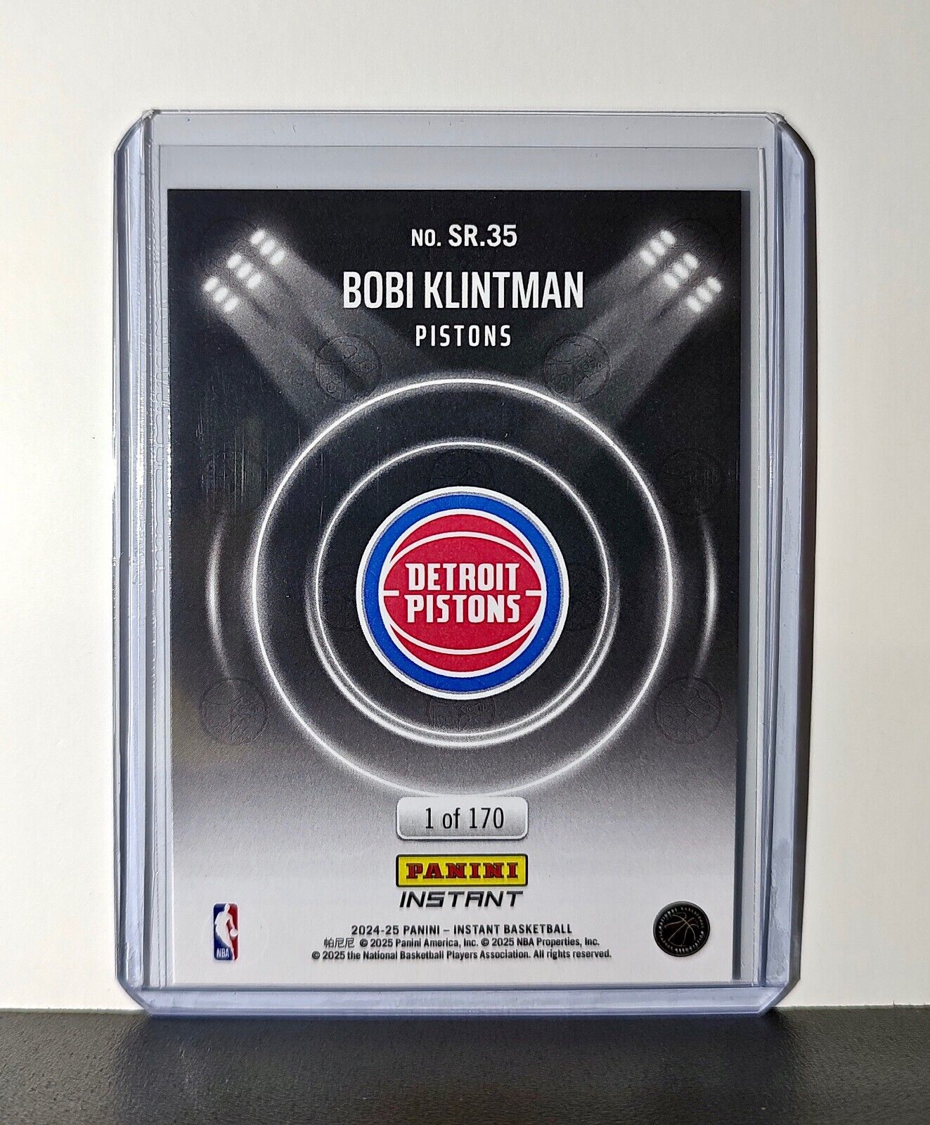 Bobi Klintman Rookie 2024-25 Panini Spotlight Rookies NBA #35 Pistons 1 of 170