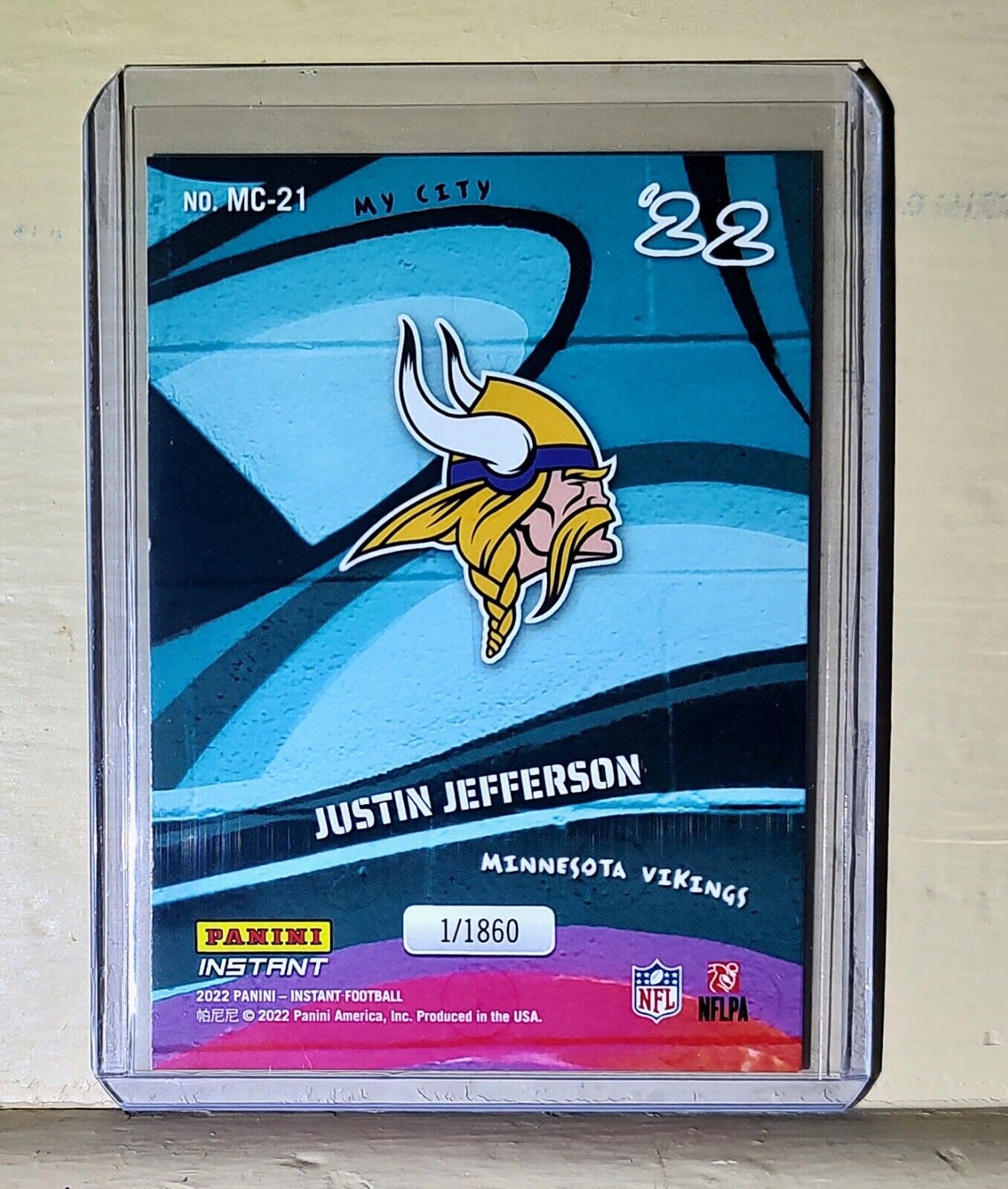 Justin Jefferson 2022 Panini NFL MyCity #21 Football Card 1/1860