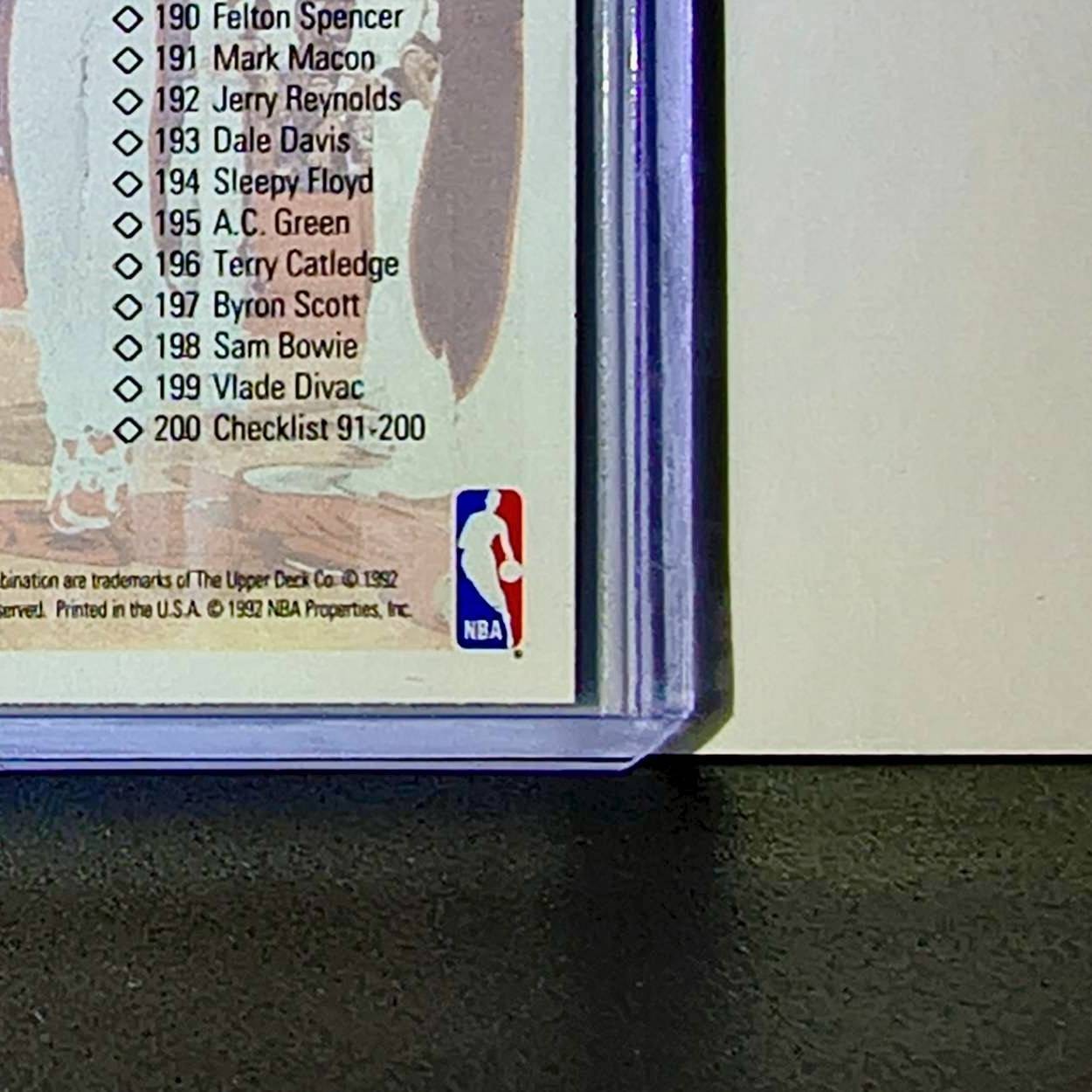 Michael Jordan 1992-93 Upper Deck Checklist #200 Basketball Card Chicago Bulls