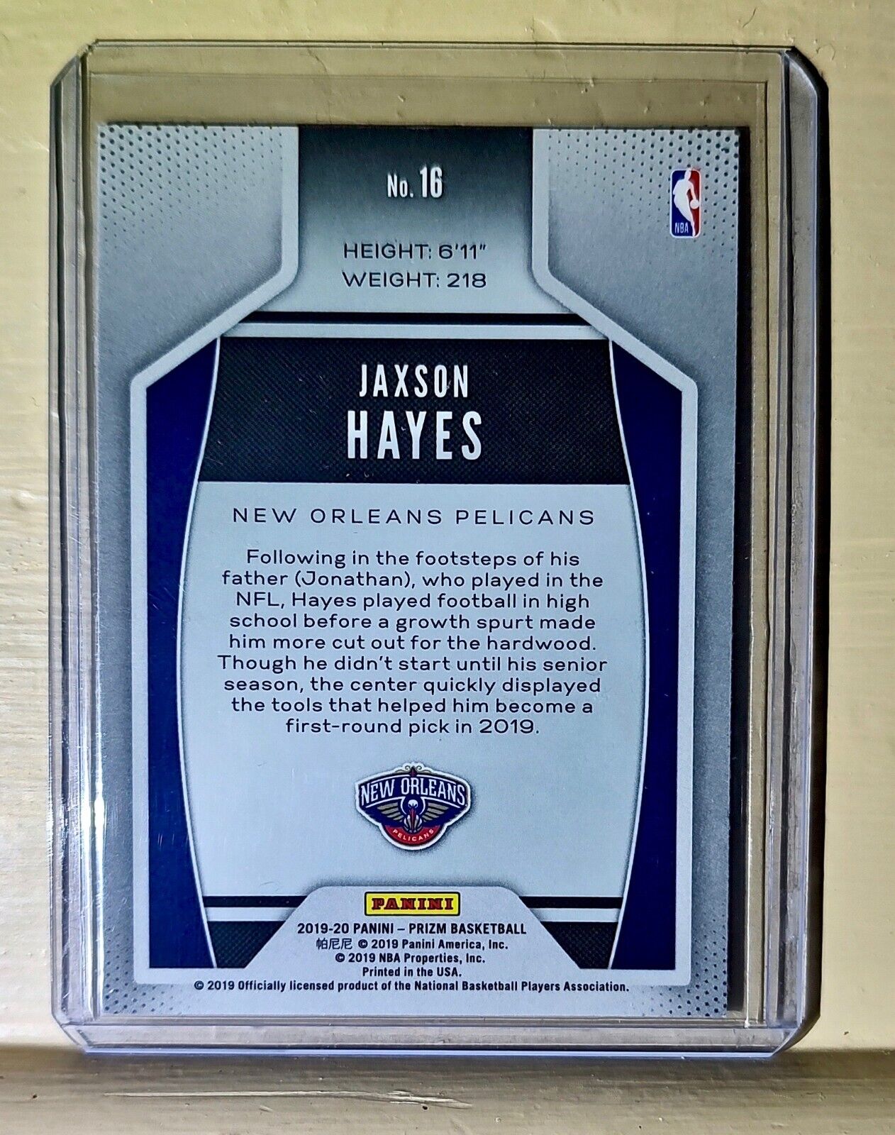 Jaxson Hayes 2019-20 Panini Prizm Instant Impact NBA #16 Rookie Card