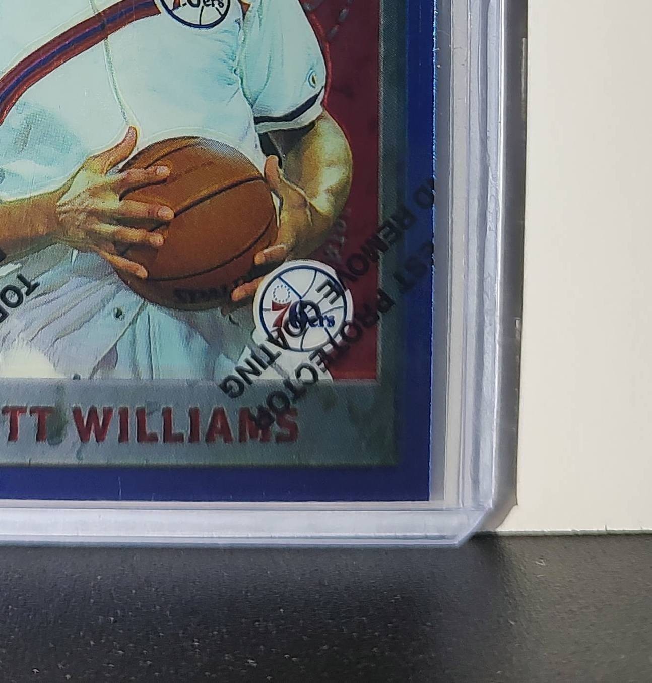 Scott Williams 1995-96 Topps Finest NBA #232 Card 76ers