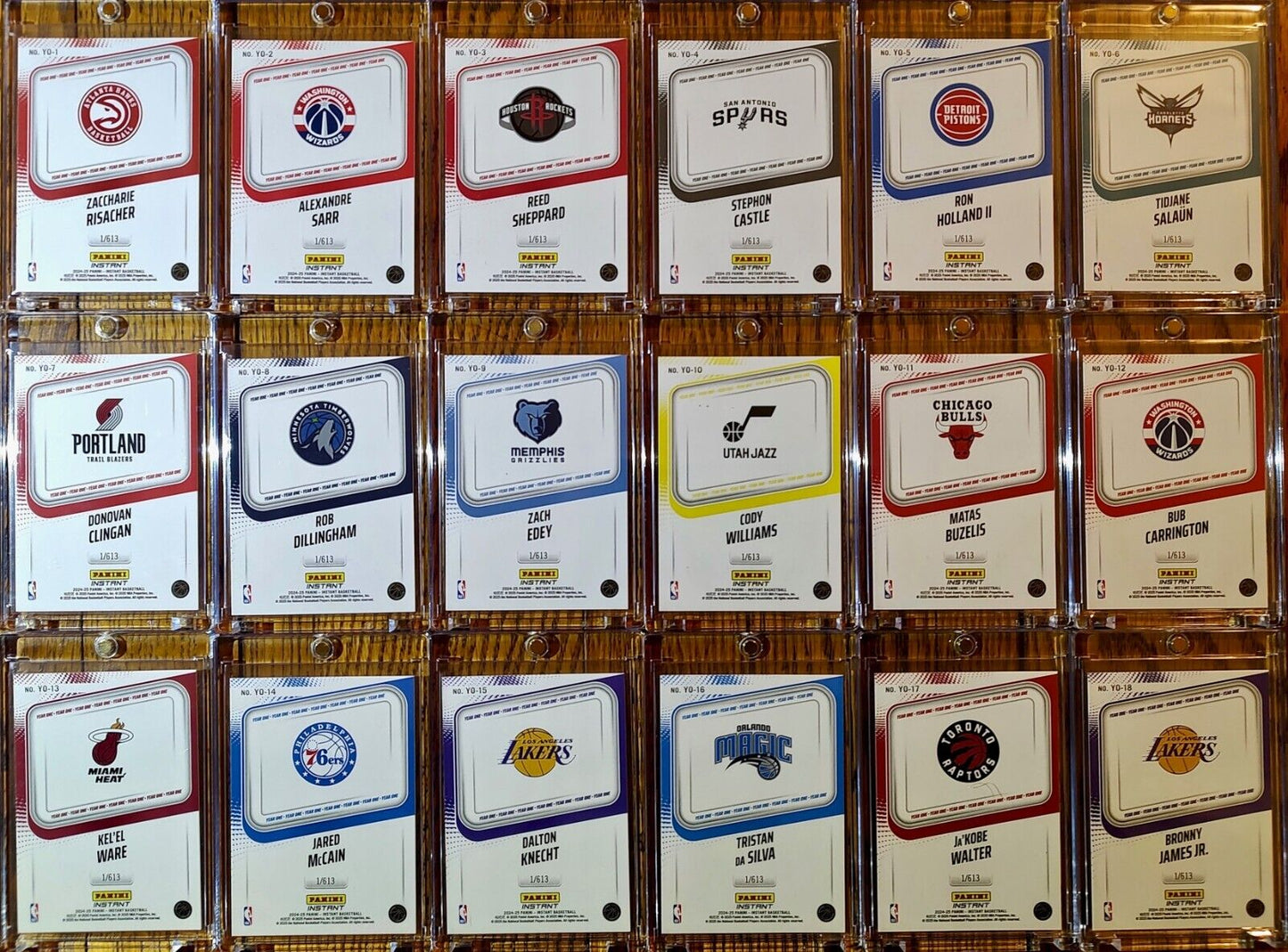 2024-25 Panini Instant NBA Year One Complete 18 Card Basketball Set 1/613