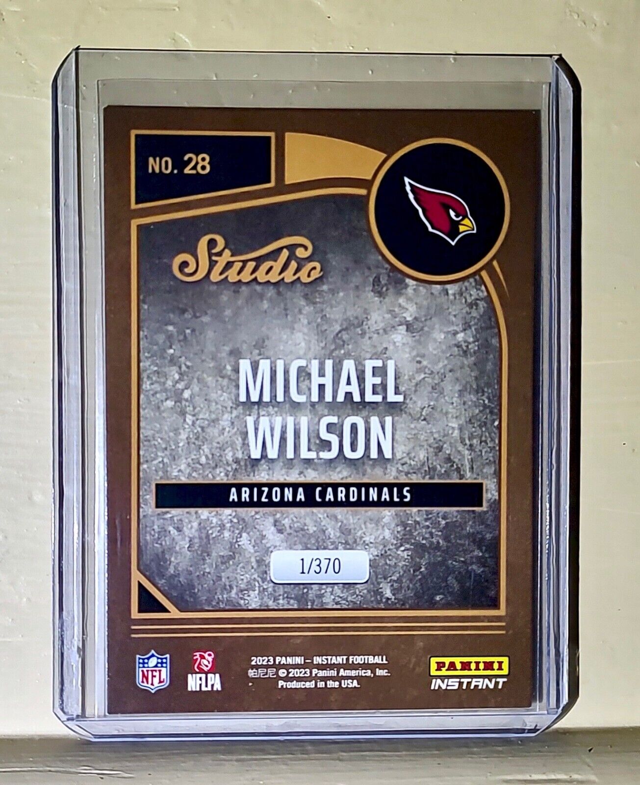 Michael Wilson 2023 Panini NFL Studio Rookies #28 Rookie Card 1/370
