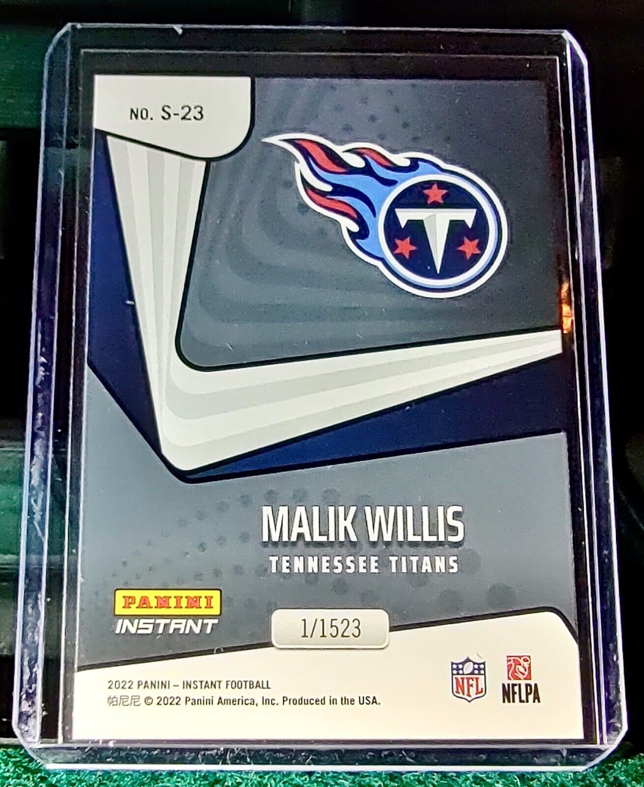 Malik Willis 2022 Panini NFL Instant Supernova #23 Rookie Football Card 1/1523