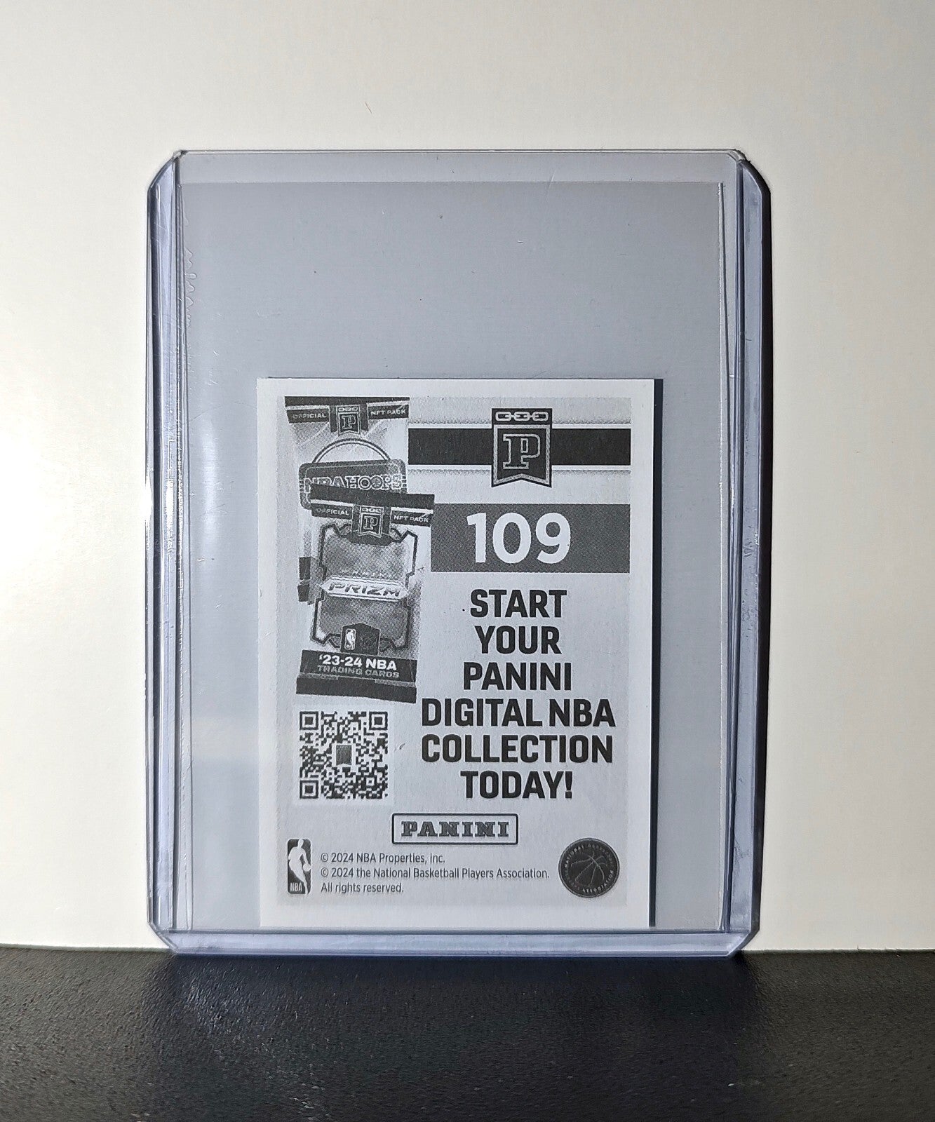 Zaccharie Risacher Rookie 2024-25 Panini NBA #109 Sticker Card Atlanta Hawks