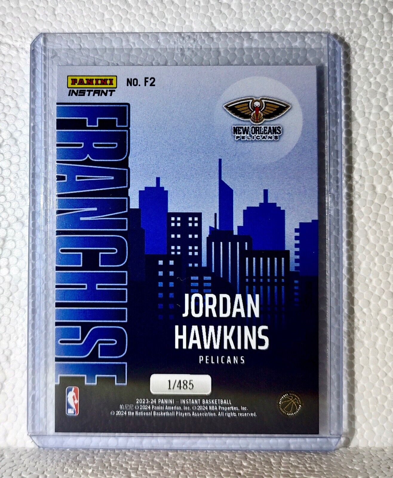 Jordan Hawkins 2023-24 NBA #2 Franchise Basketball Card Pelicans 1/485