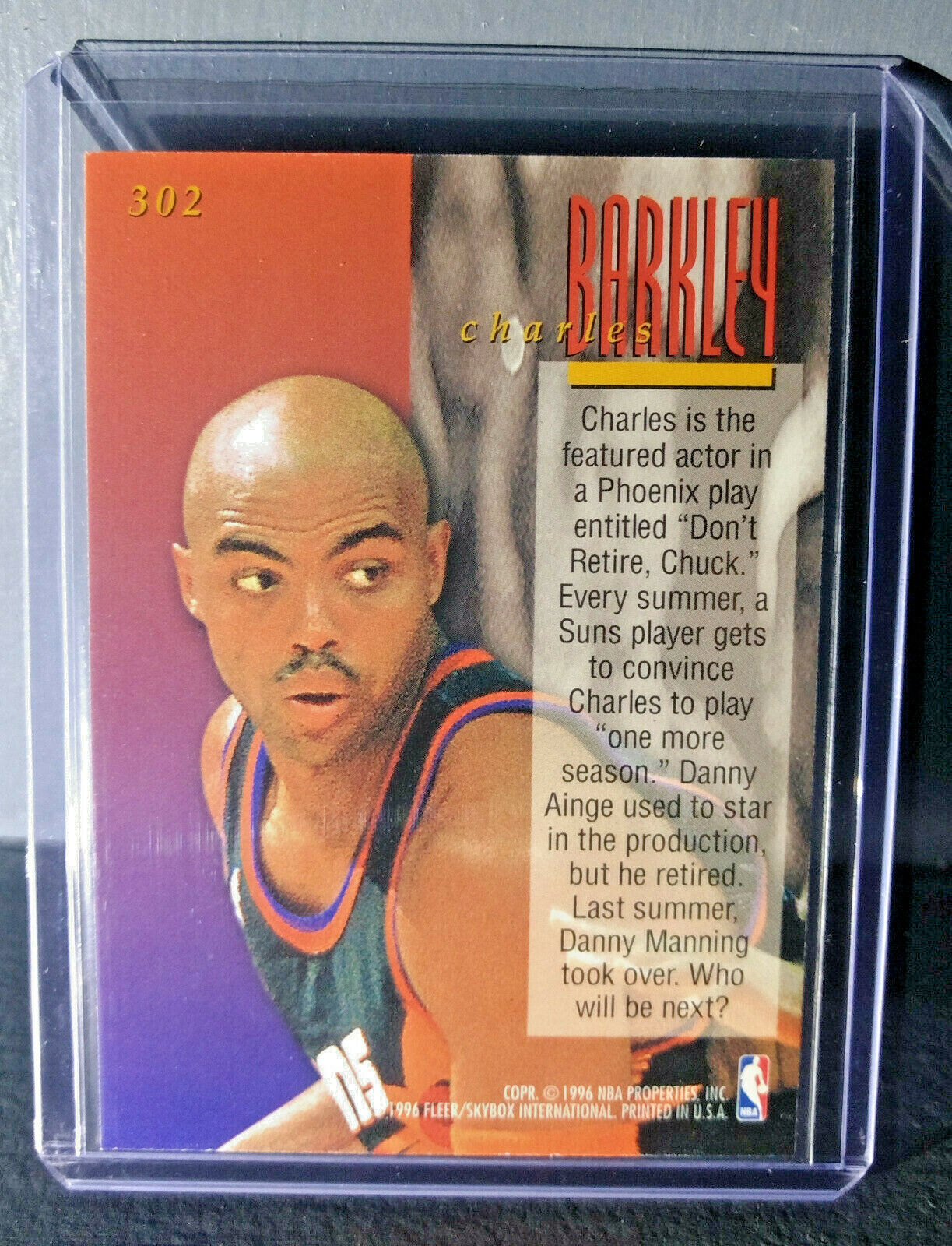 1995-96 Charles Barkley Fleer Ultra #302 Encore Basketball Card