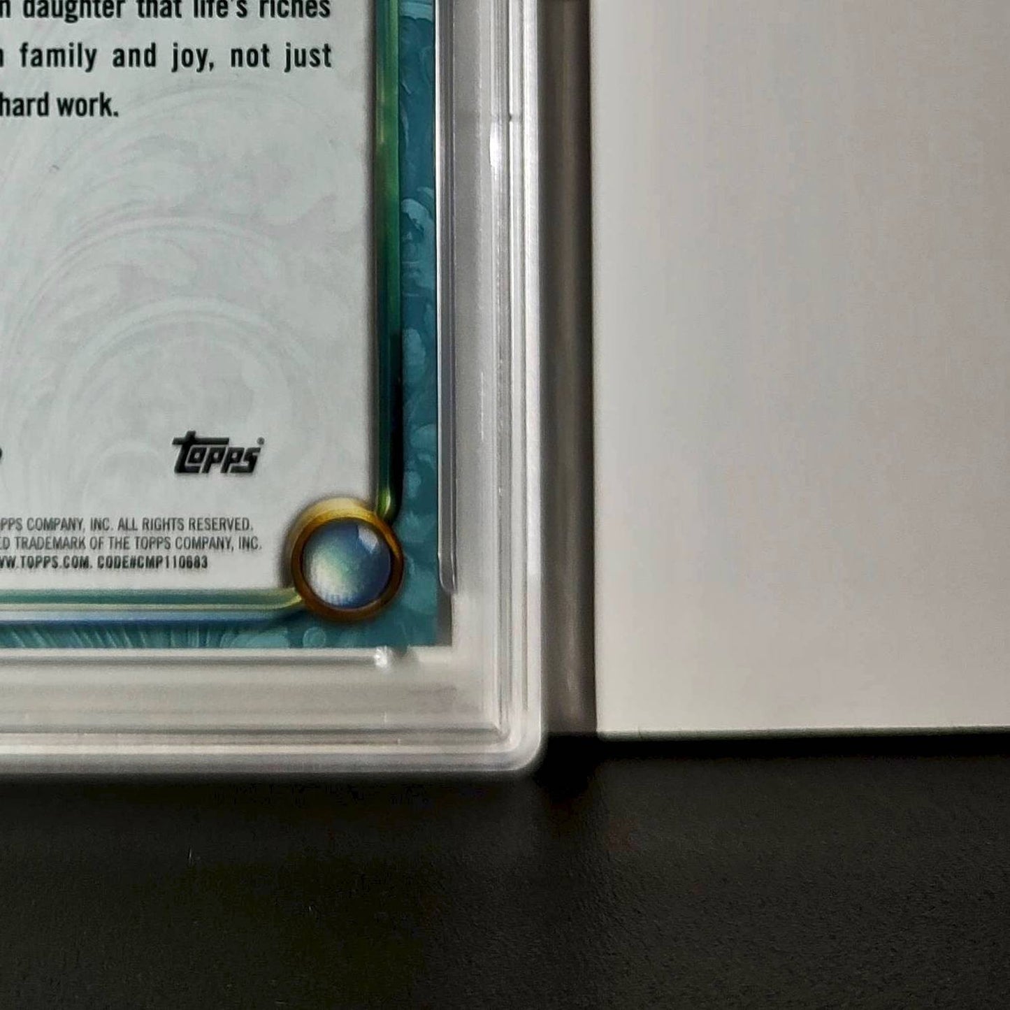 Eudora 2025 Topps Disney #143 Diamond Card The Princess and the Frog PSA 7
