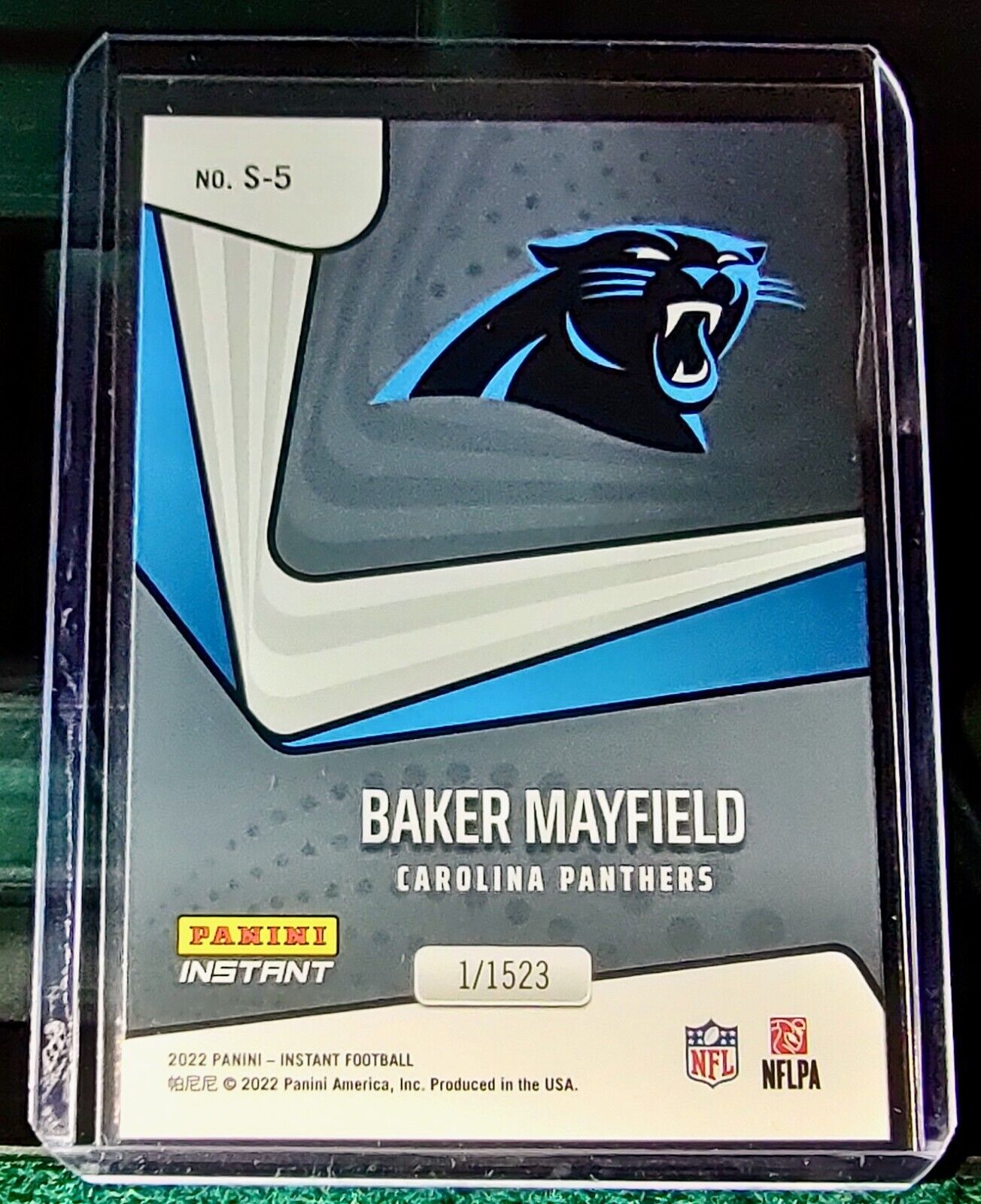 Baker Mayfield 2022 Panini NFL Instant Supernova #5 Football Card 1/1523