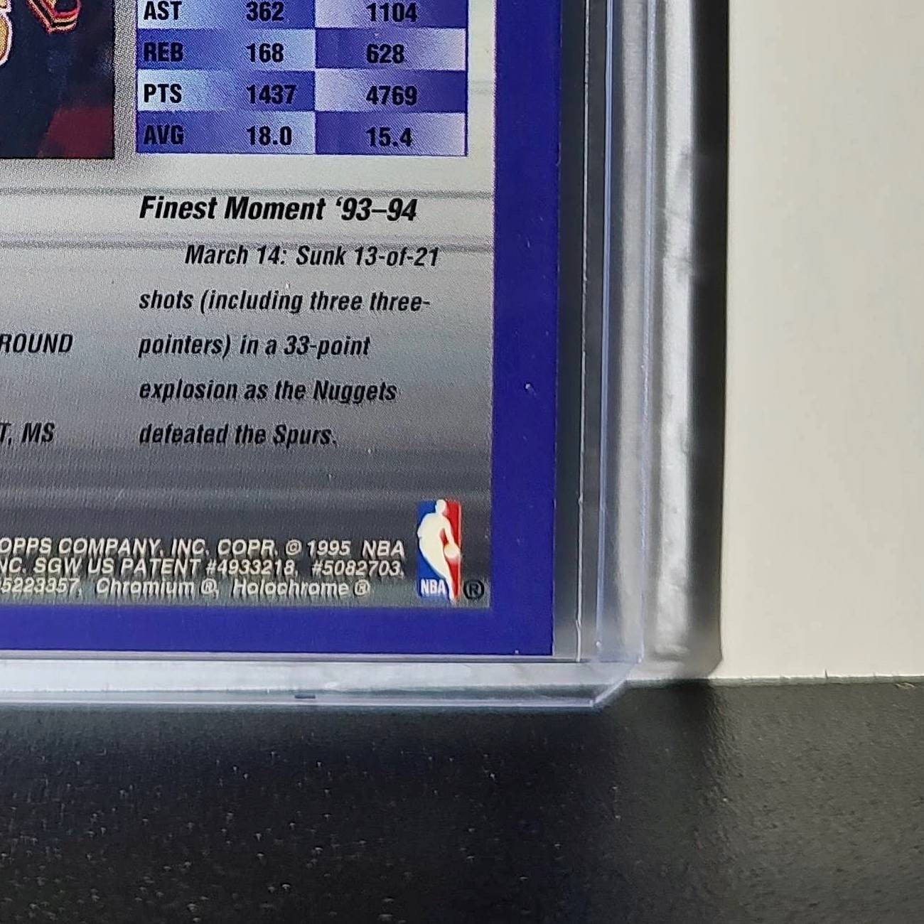 Mahmoud Abdul-Rauf 1994-95 Topps Finest #325 Card