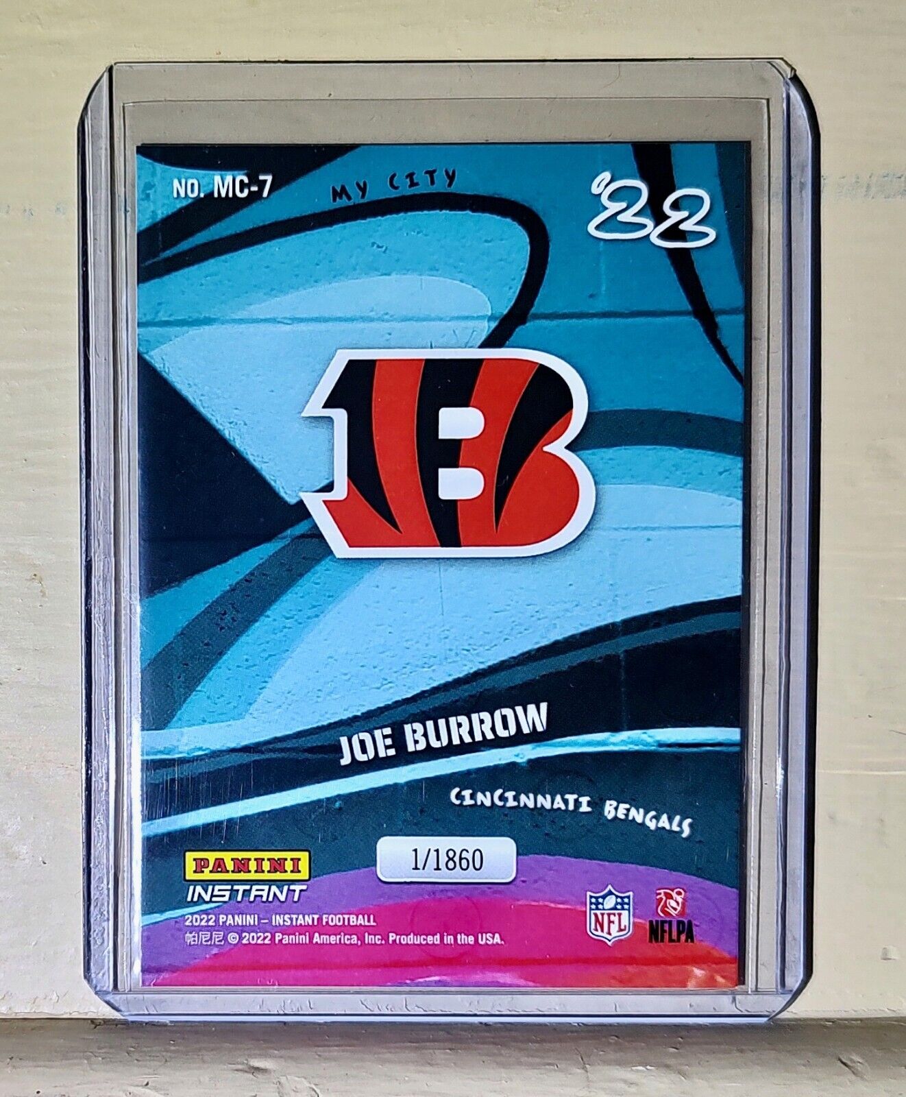 Joe Burrow 2022 Panini NFL MyCity #7 Football Card 1/1860